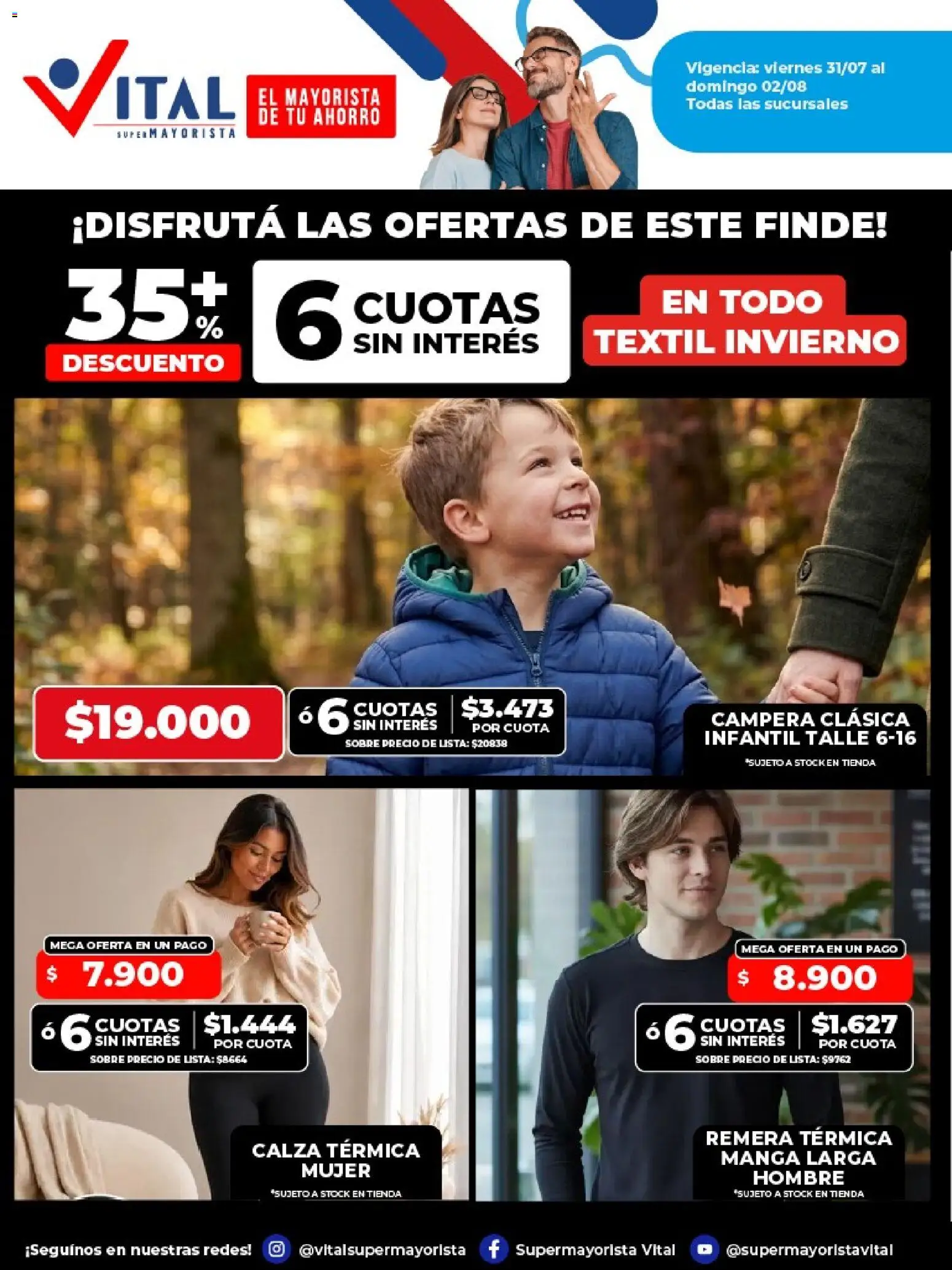 Vital - Ofertas fin La Plata │ válido desde el 07/08/2026 | Página: 5 | Productos: Manga, Remera, Sobre, Térmica