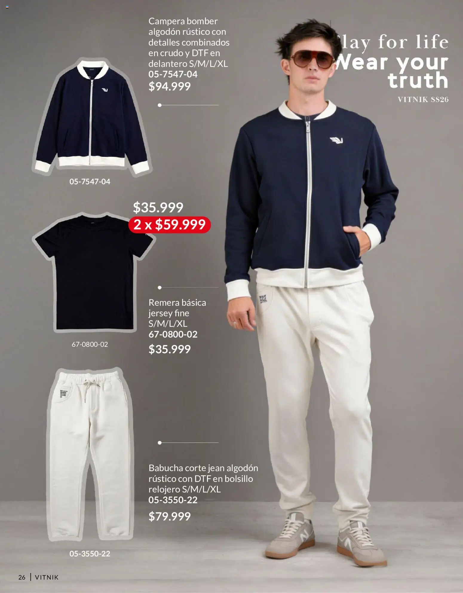Vitnik - Hombre │ válido desde el 01.05.2026 | Página: 26 | Productos: Remera, Algodón, Campera, Babucha