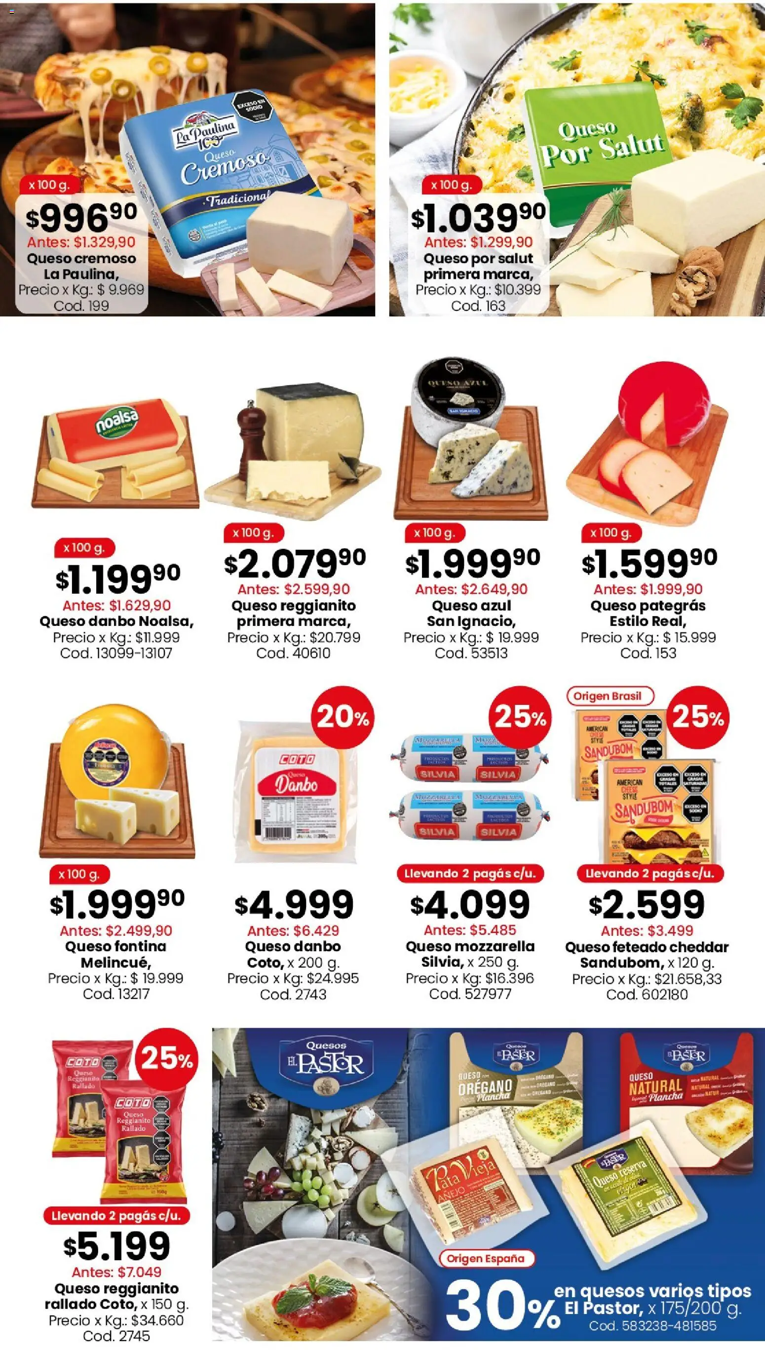Coto  Ofertas │ válido desde el 21/09/2026 | Página: 8 | Productos: Mozzarella, Queso azul, Queso, Orégano
