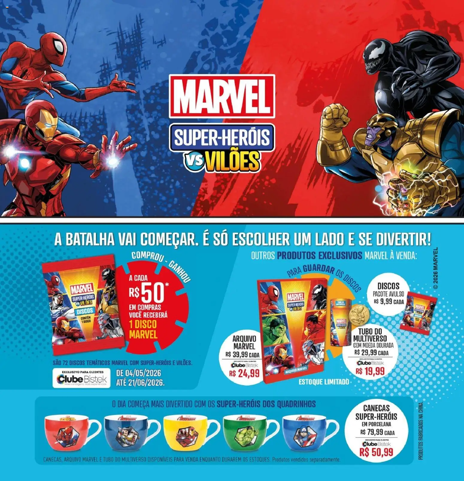Bistek Supermercados Folheto - válido de 20.05.2026 | Página: 1 | Produtos: Disco