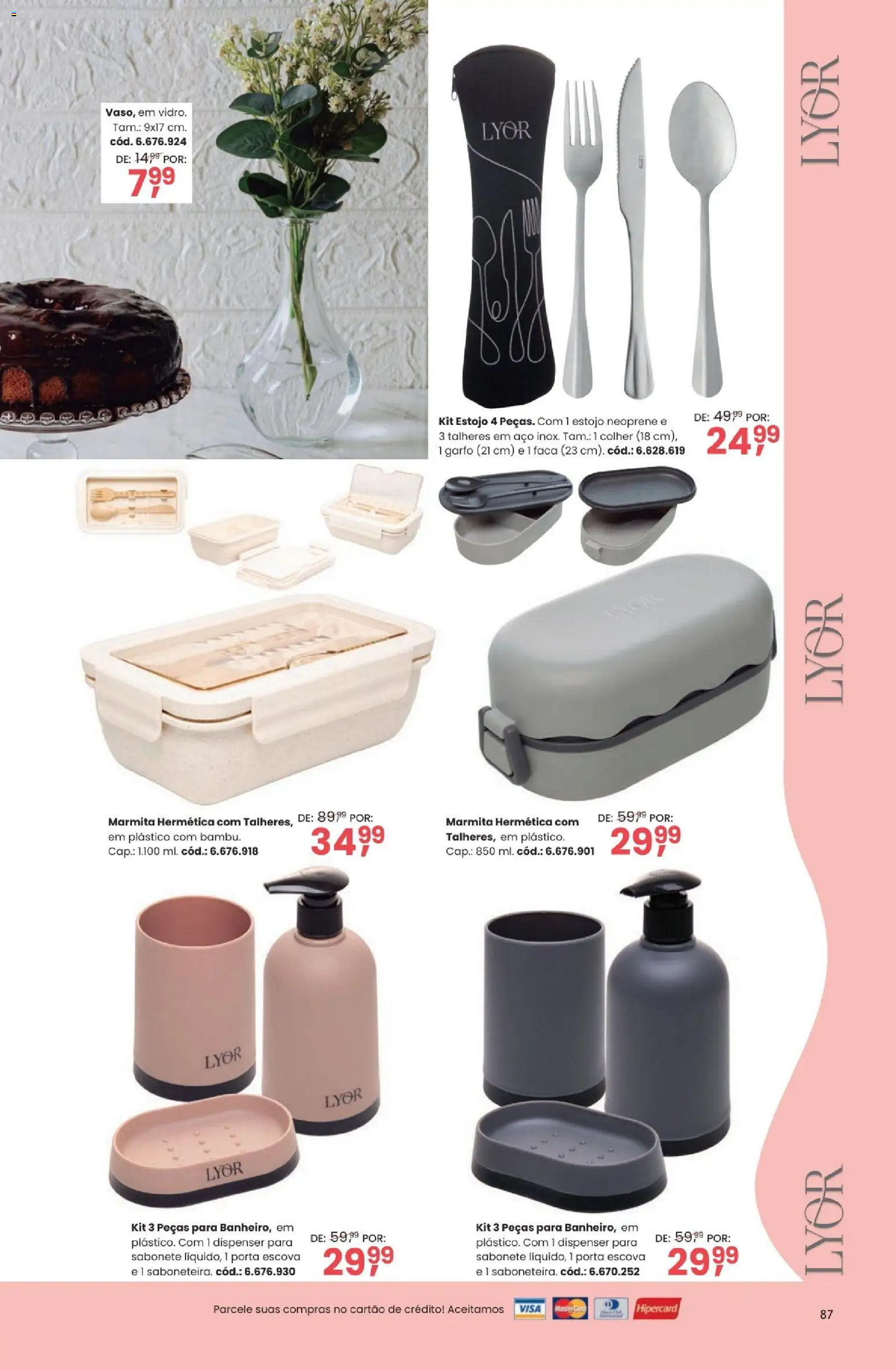 Quatro Estações Folheto - válido de 03.03.2026 | Página: 87 | Produtos: Escova, Porta, Talheres, Sabonete