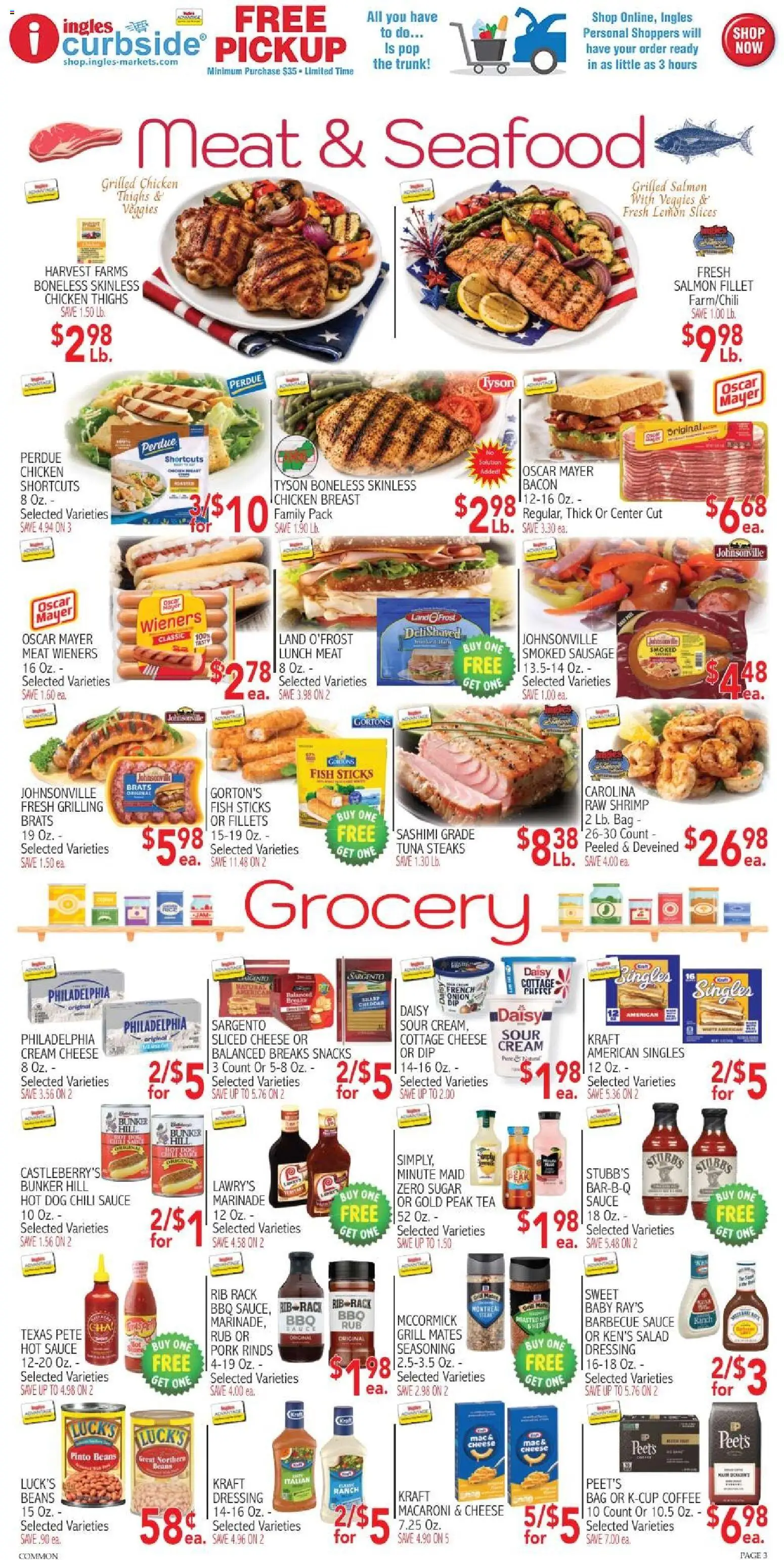 Ingles Weekly Ad - valid from 09/02/2026 | Page: 3 | Products: Cheese, Tea, Cottage cheese, Lemon