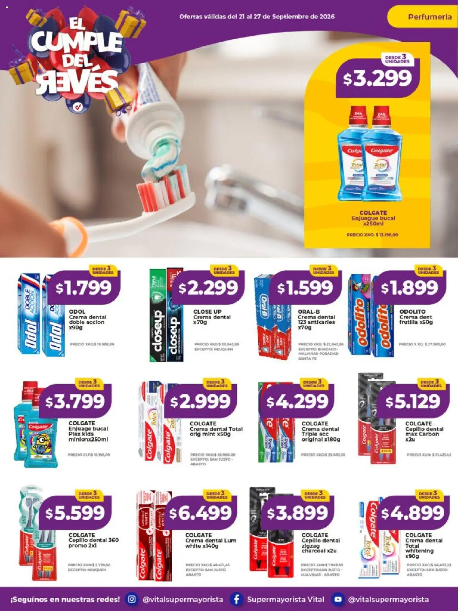 Vital - Ofertas │ válido desde el 21/09/2026 | Página: 5 | Productos: Frutilla, Cepillo, Enjuague bucal, Crema