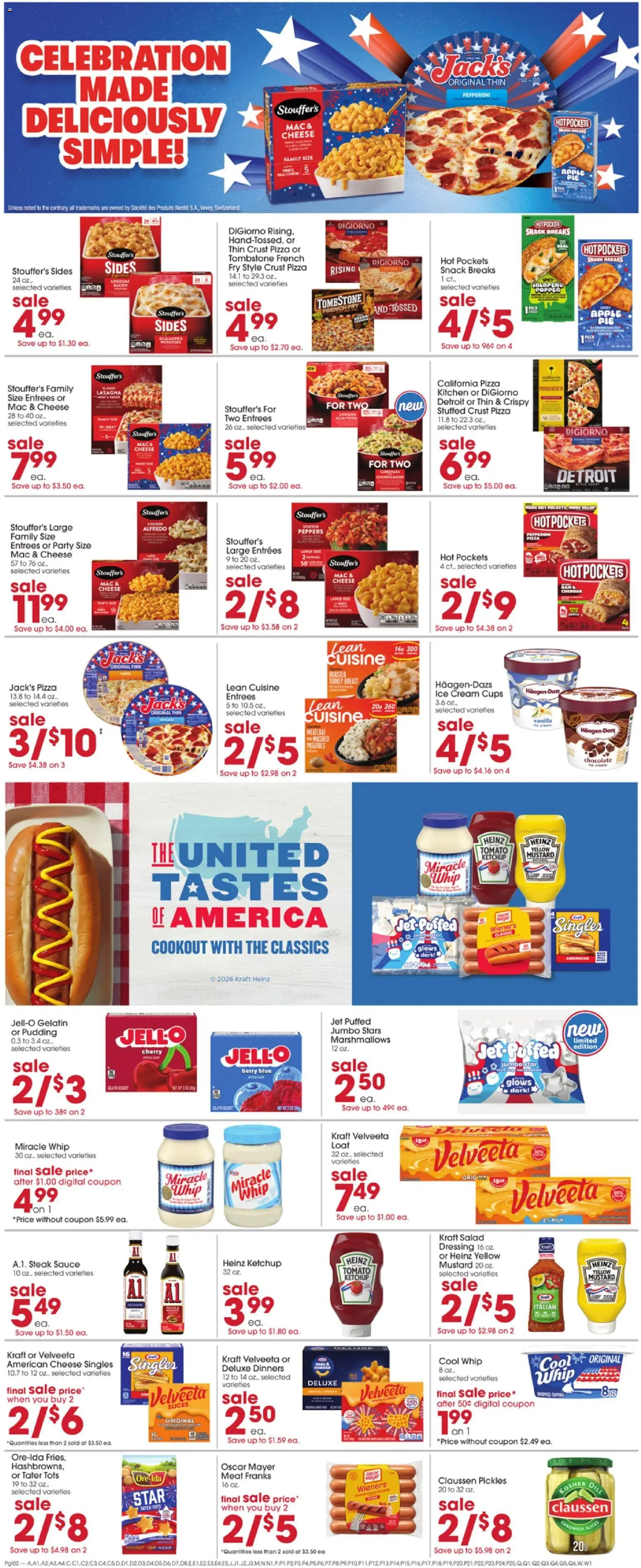 Giant Eagle Weekly Ad - valid from 06/25/2026 | Page: 8 | Products: Pizza, Cream, Ice cream, Potatoes