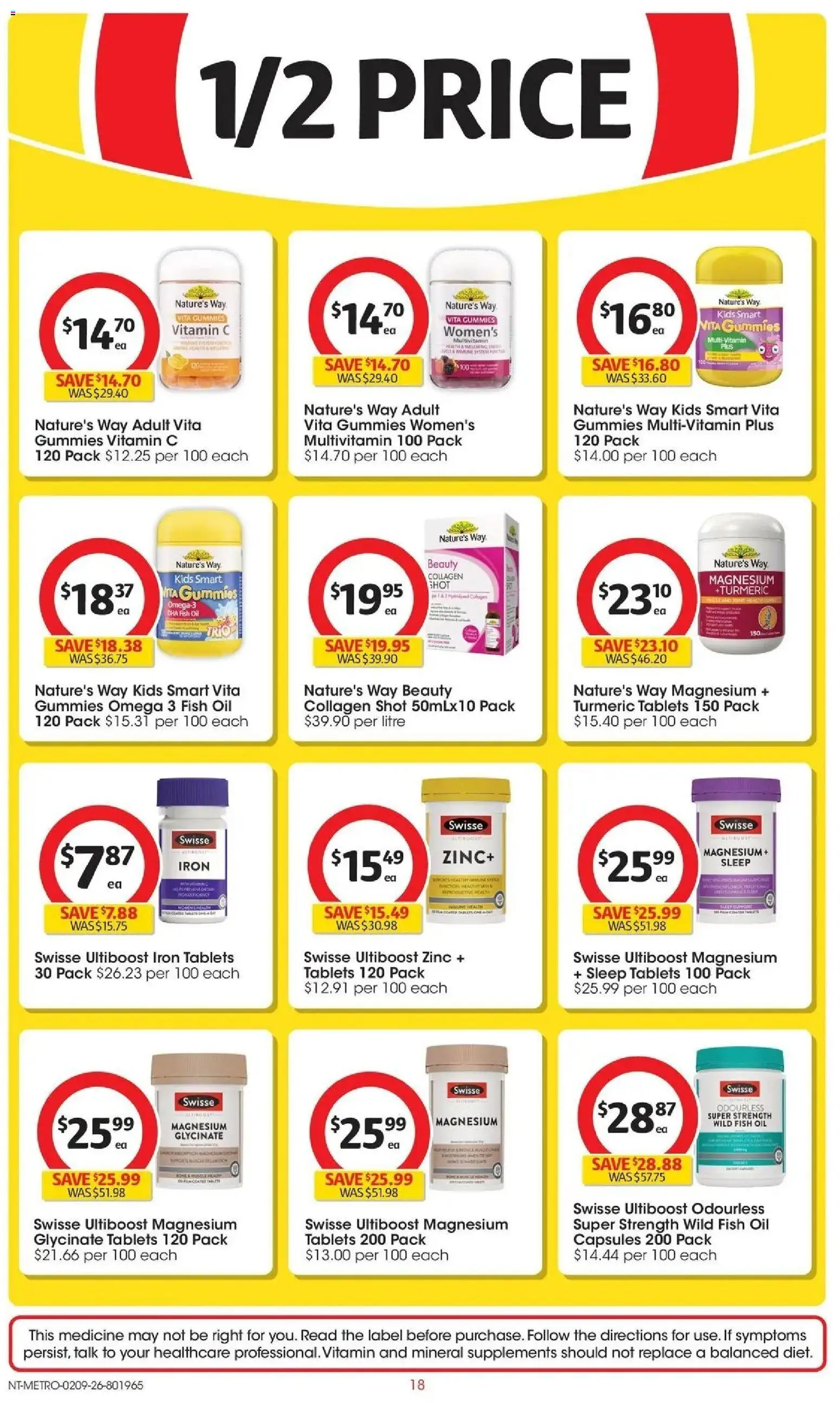 Coles catalogue - valid from 02/09/2026 | Page: 18 | Products: Fish, Tablets, Vitamin, Zinc