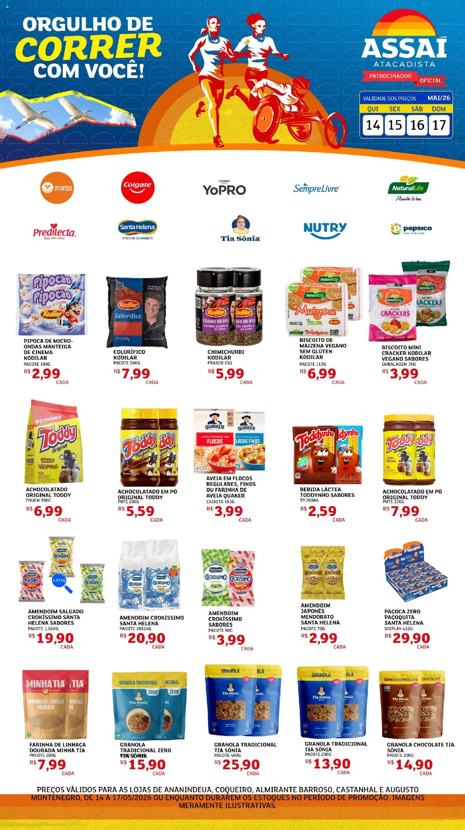 Assaí Atacadista Folheto - válido de 16.05.2026 | Página: 1 | Produtos: Cebola, Manteiga, Flocos, Paçoca