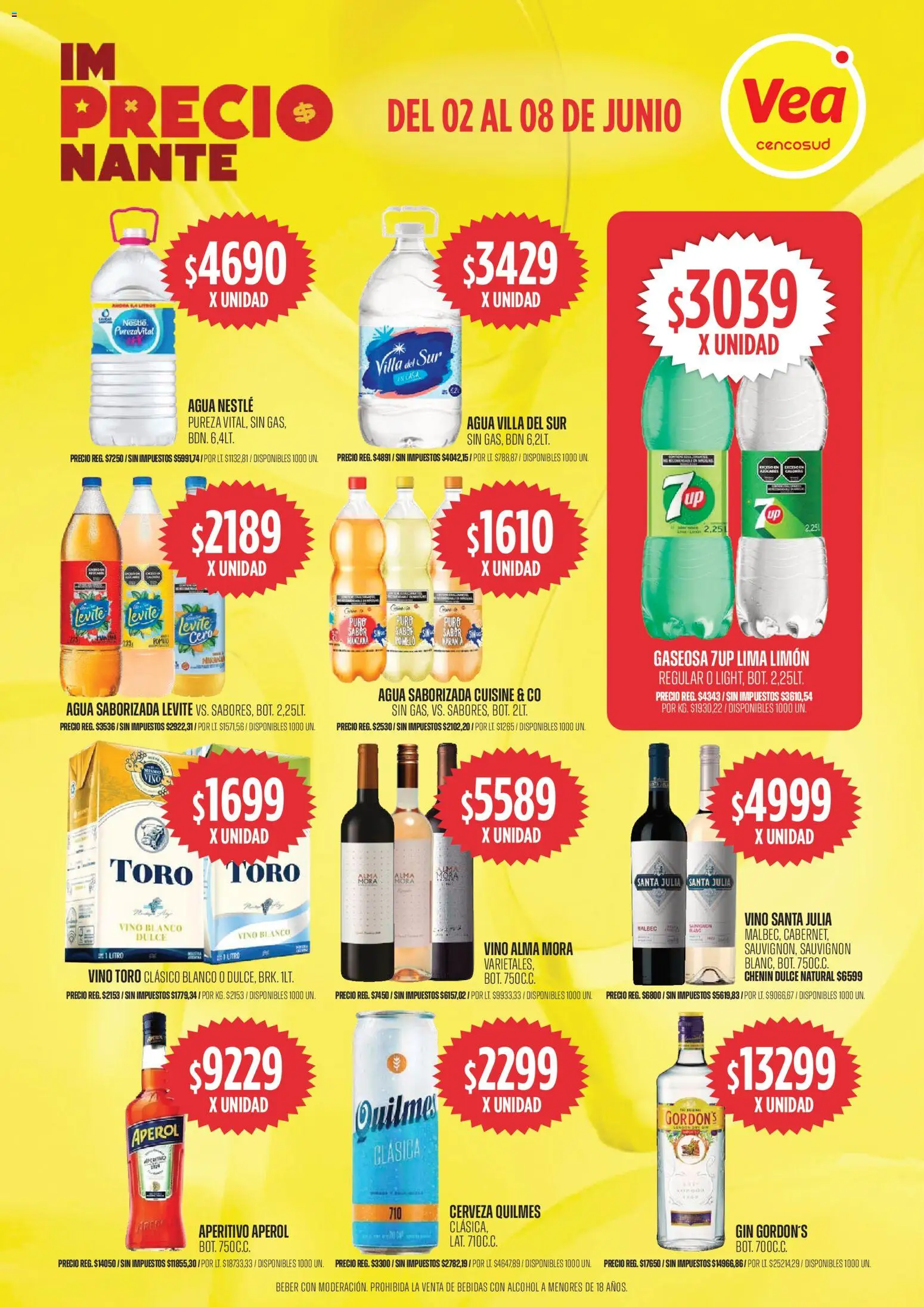 Vea - Oferta imPRECIOnante │ válido desde el 02.06.2026 | Página: 5 | Productos: Gin, Agua, Pomelo, Cerveza