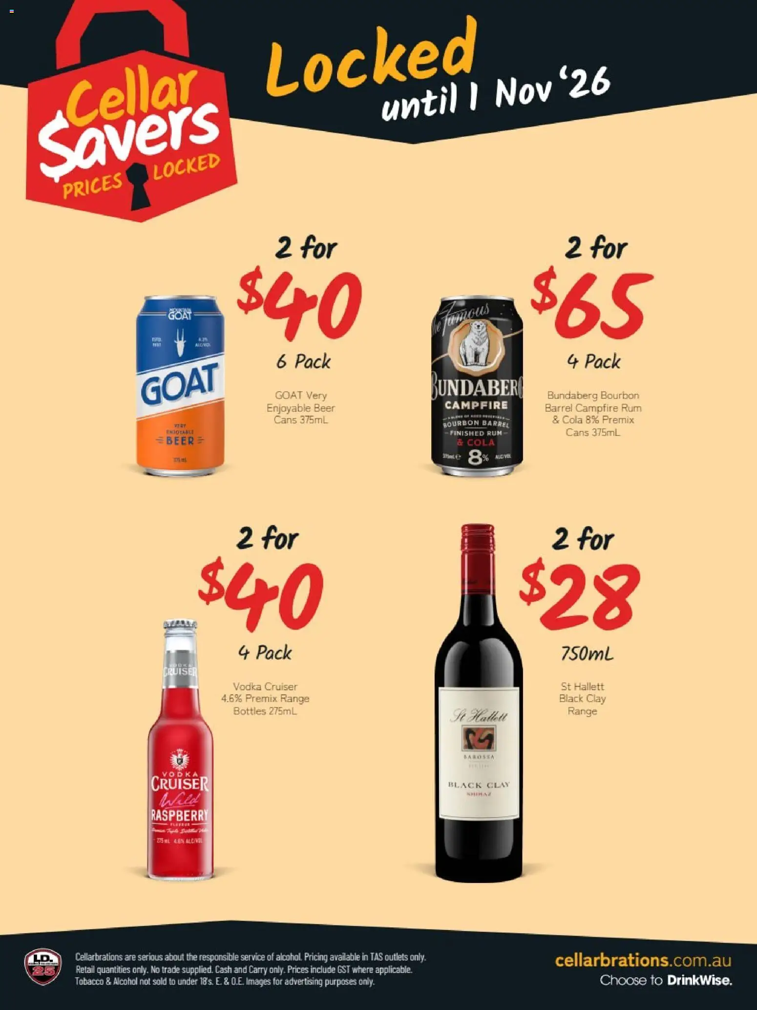 Cellarbrations catalogue - valid from 07/09/2026 | Page: 3 | Products: Bourbon, Vodka, Rum, Clay
