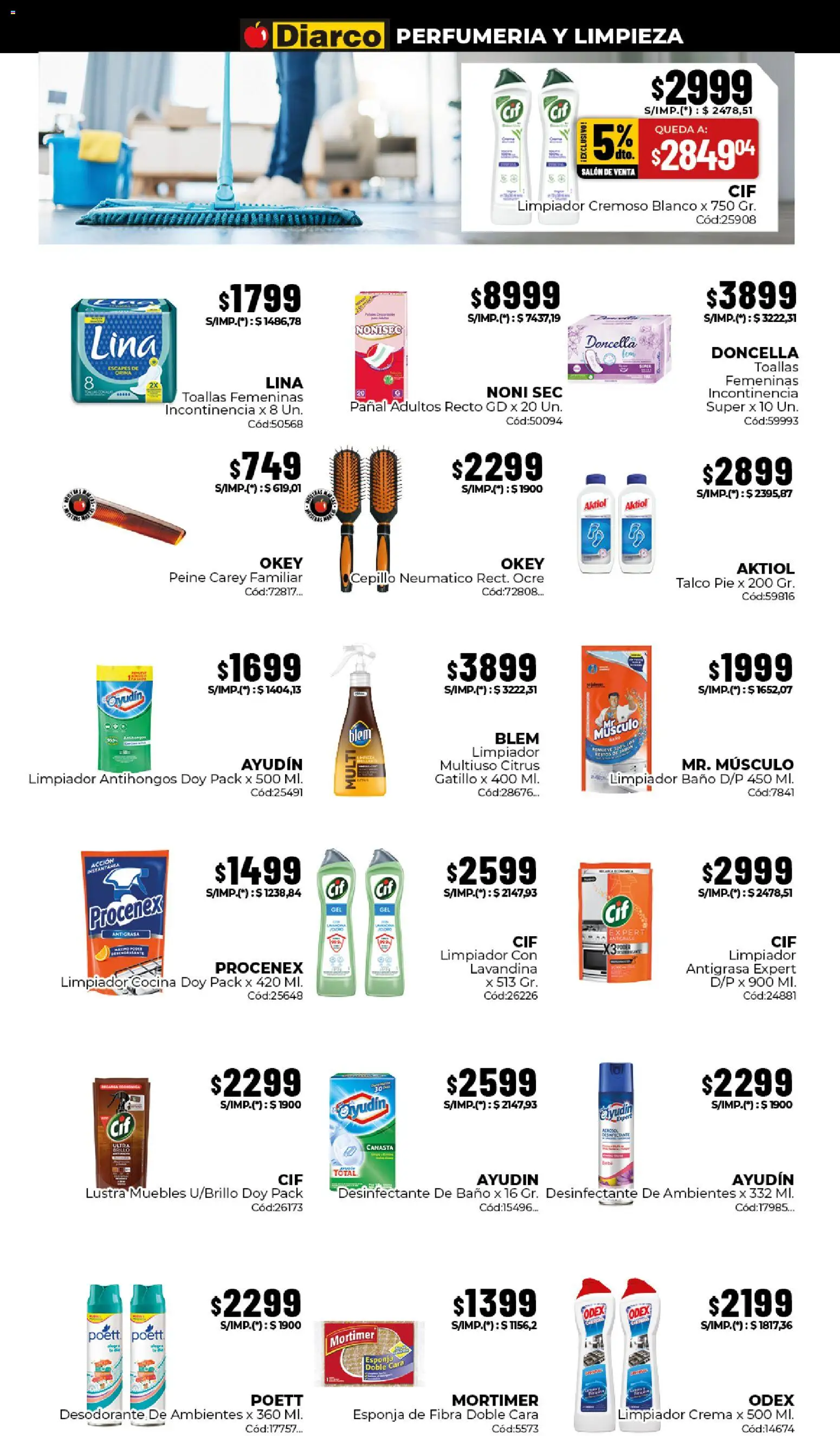 Diarco - Ofertas Interior │ válido desde el 13/07/2026 | Página: 15 | Productos: Toallas, Baño, Cepillo, Crema