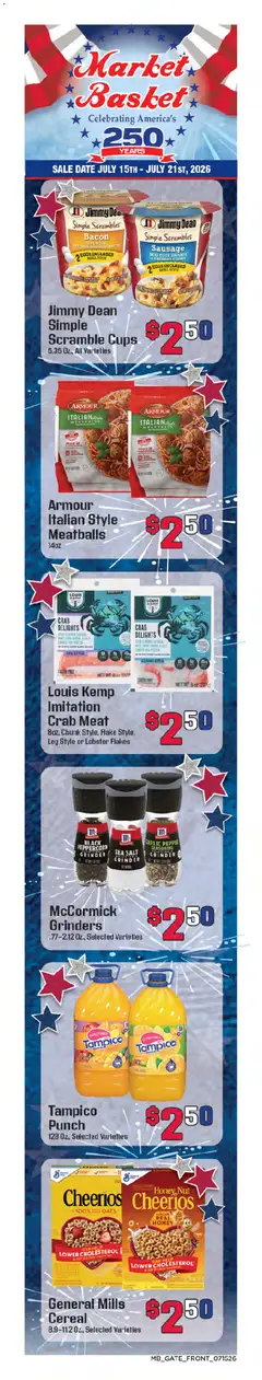 Preview of Market Basket weekly ads valid from 07/15/2026