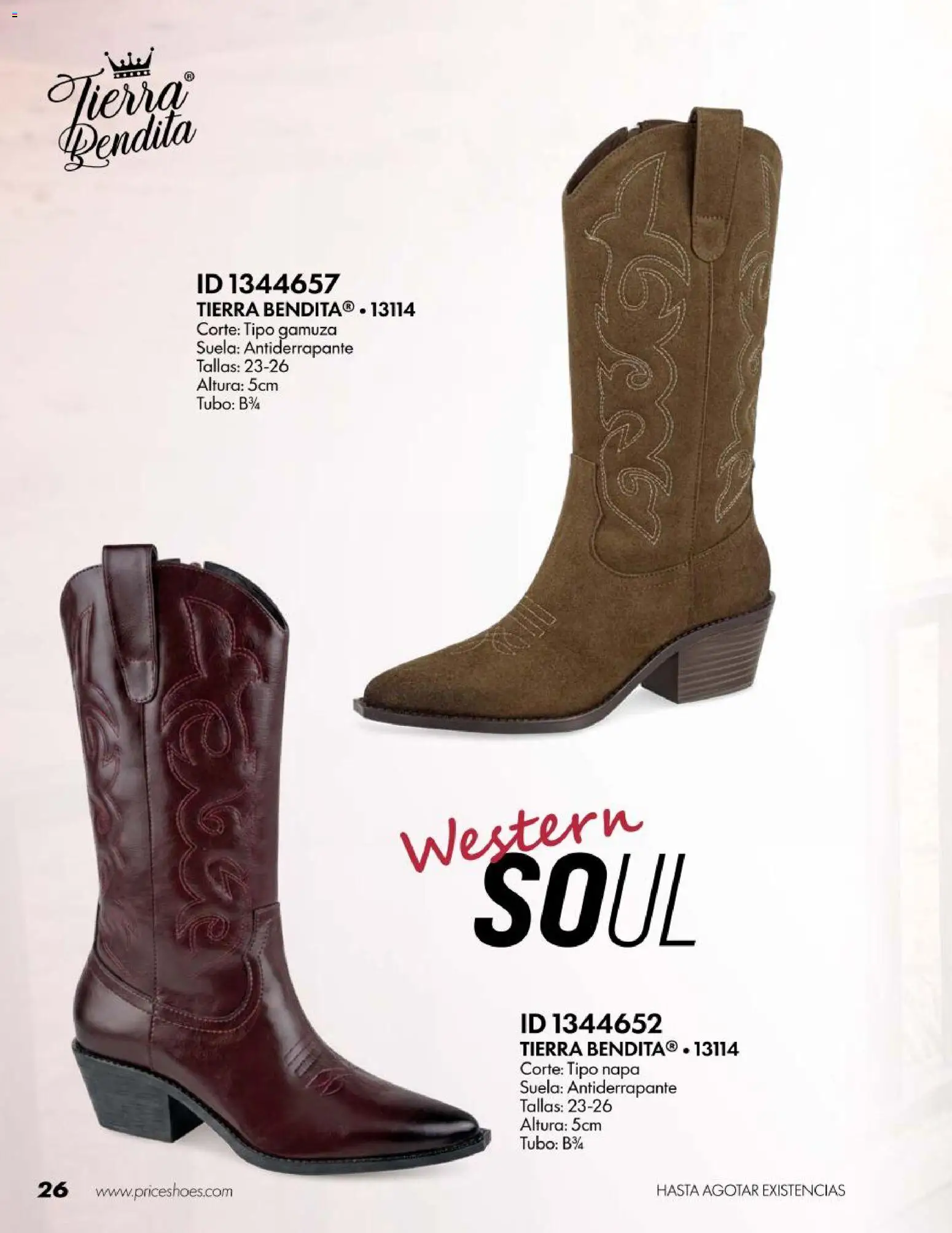 Nuevas ofertas de Price Shoes válidas en toda la República Mexicana desde el 18/07/2026. ¡Encuentra las mejores ofertas en Price Shoes catálogo Botas! | Página: 26