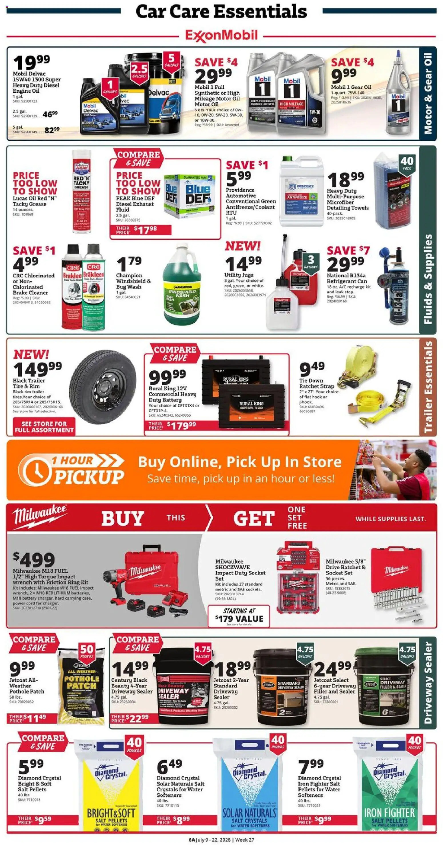 Rural King Weekly Ad - valid from 07/09/2026 | Page: 8 | Products: Tire, Oil, Windshield, Water