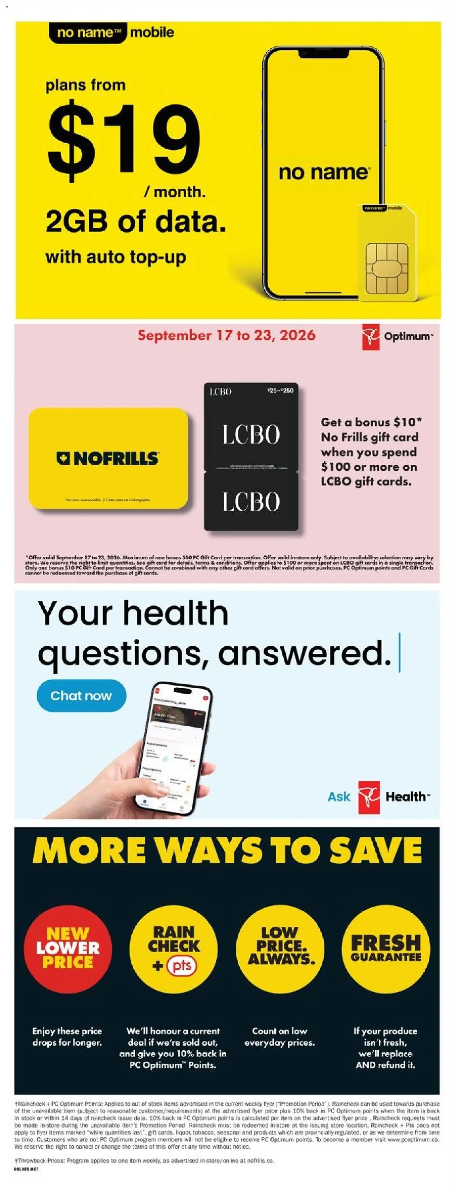 No Frills flyer valid from Sep 17, 2026 | Page: 20