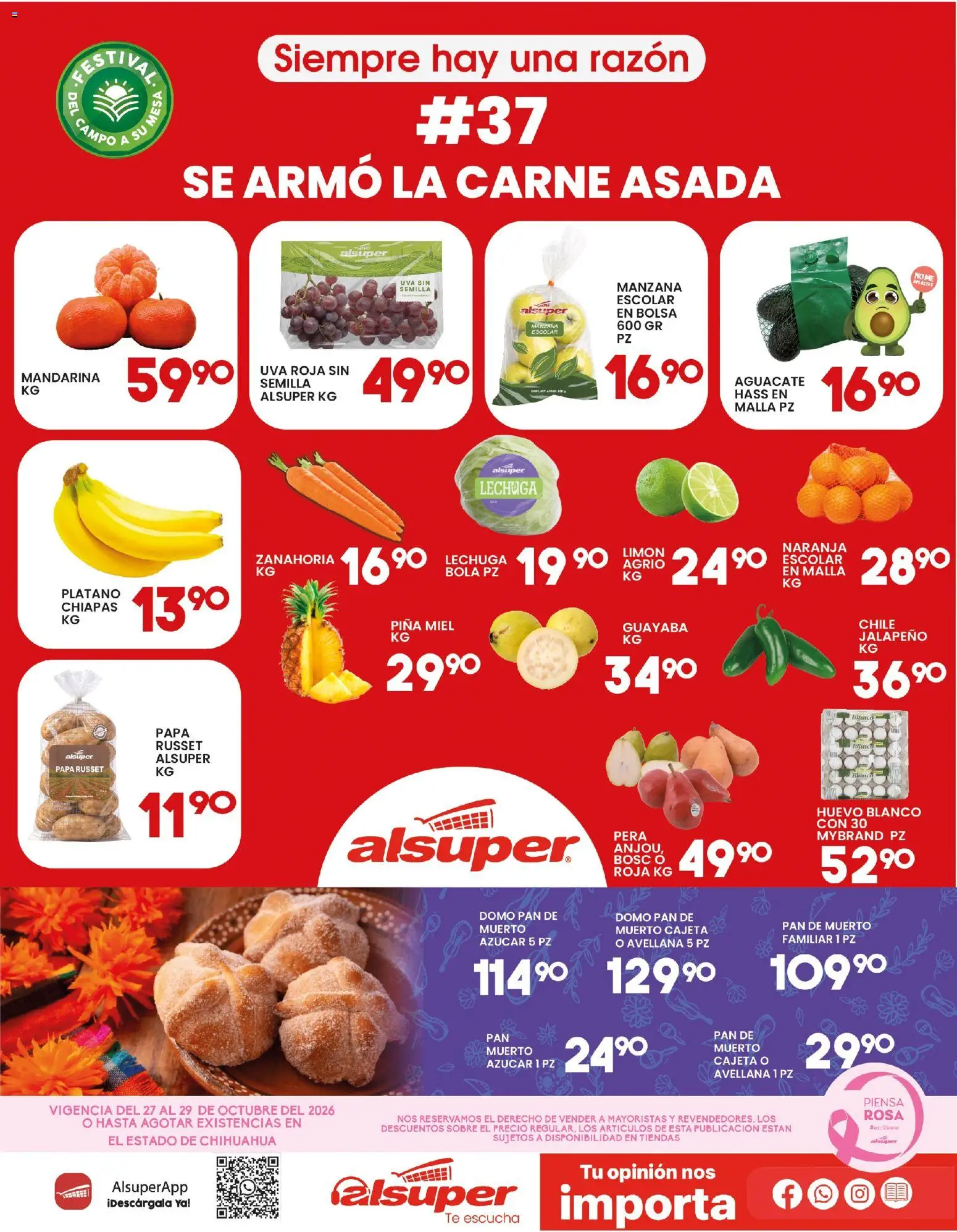Nuevas ofertas de Alsuper válidas en toda la República Mexicana desde el 27/10/2026. ¡Encuentra las mejores ofertas en Alsuper folleto! | Página: 1