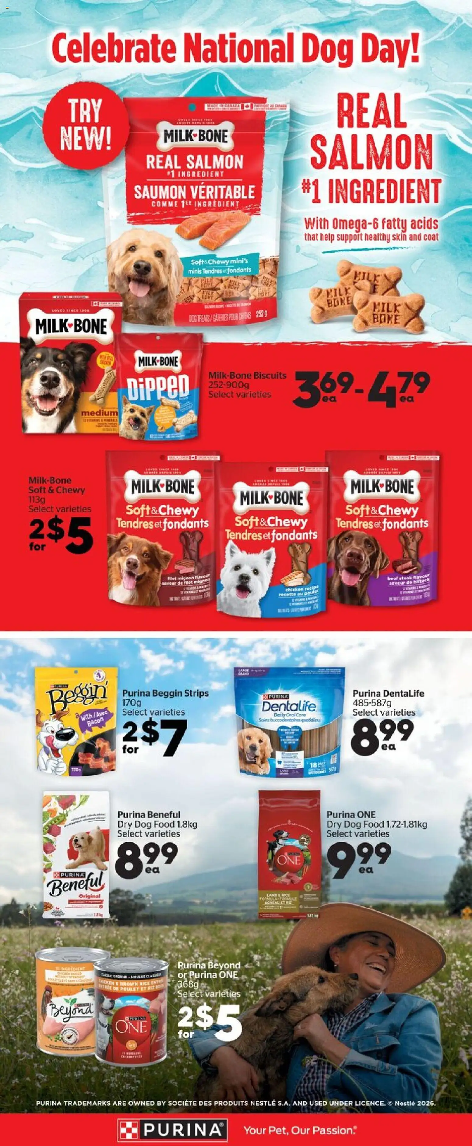 Calgary Co-op flyer valid from Aug 20, 2026 | Page: 9 | Products: Salmon, Lamb, Brown rice, Chicken