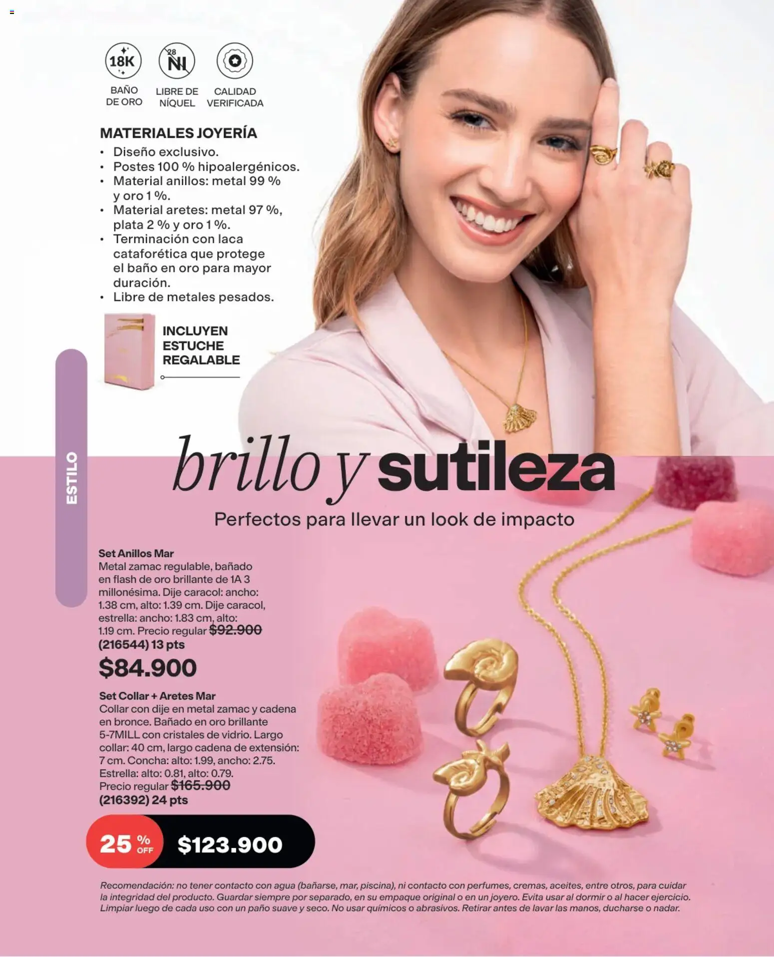 Avon revista - valida desde el 03/08/2026 | Página: 186 | Productos: Aretes, Brillo, Cadena, Baño