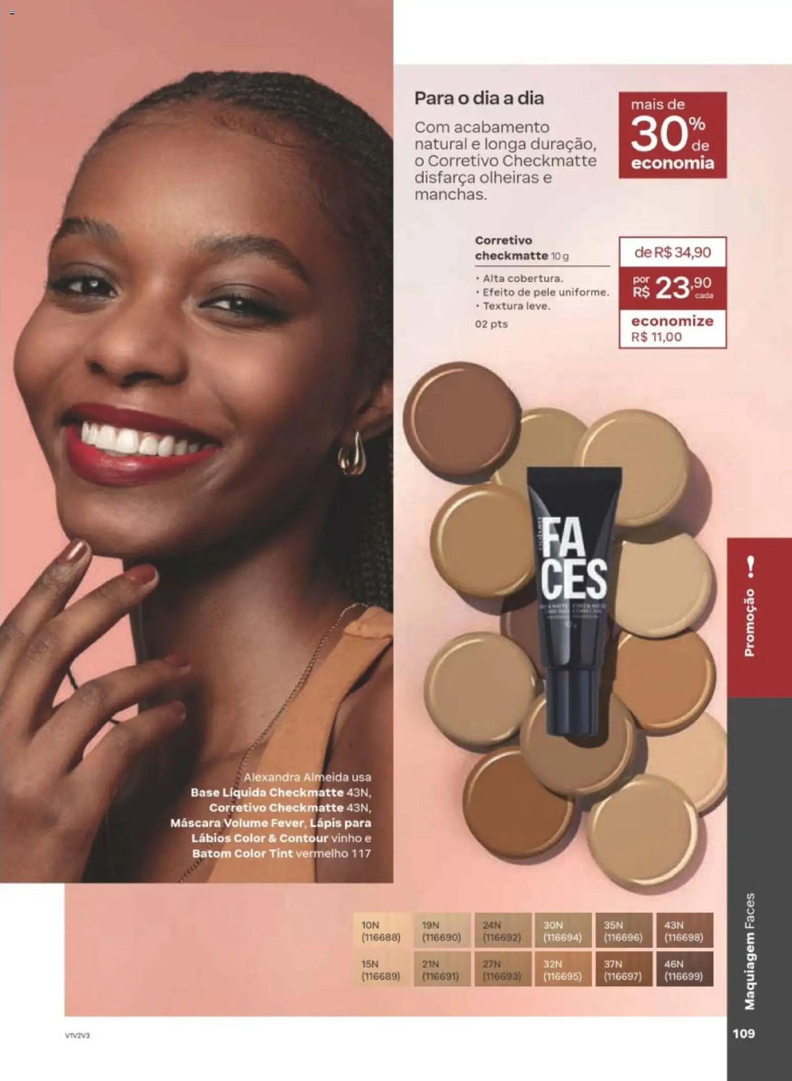 Natura Folheto - válido de 29/06/2026 | Página: 109 | Produtos: Maquiagem, Batom, Lápis, Vinho