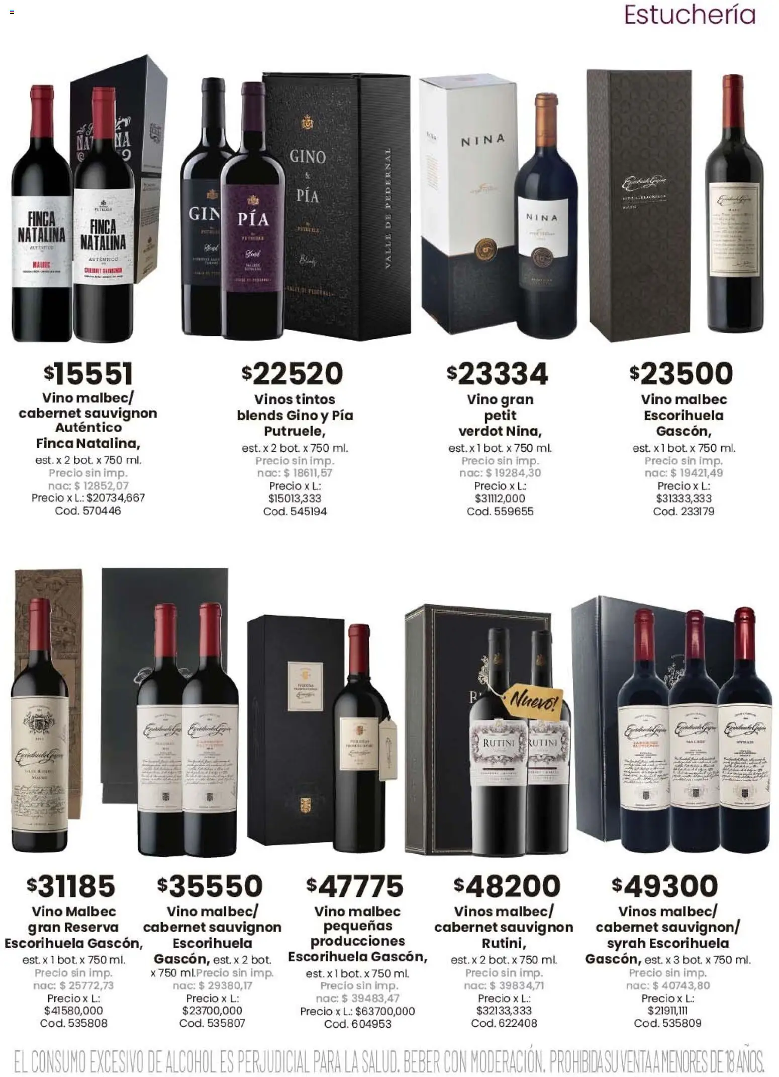 Coto - EL CONSUMO EXCESIVO DE ALCOHOL │ válido desde el 08.06.2026 | Página: 33 | Productos: Vino