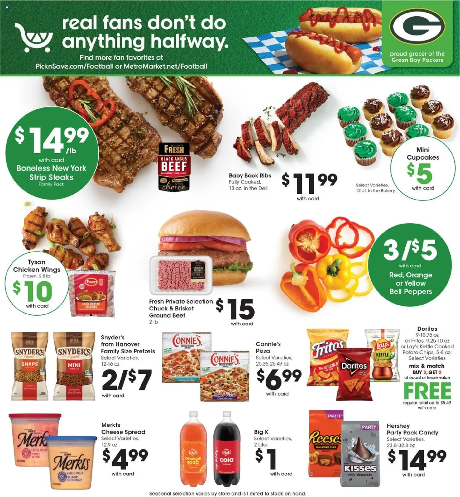 Pick ‘n Save Weekly Ad - valid from 09/09/2026 | Page: 6 | Products: Peppers, Spread, Candy, Pizza