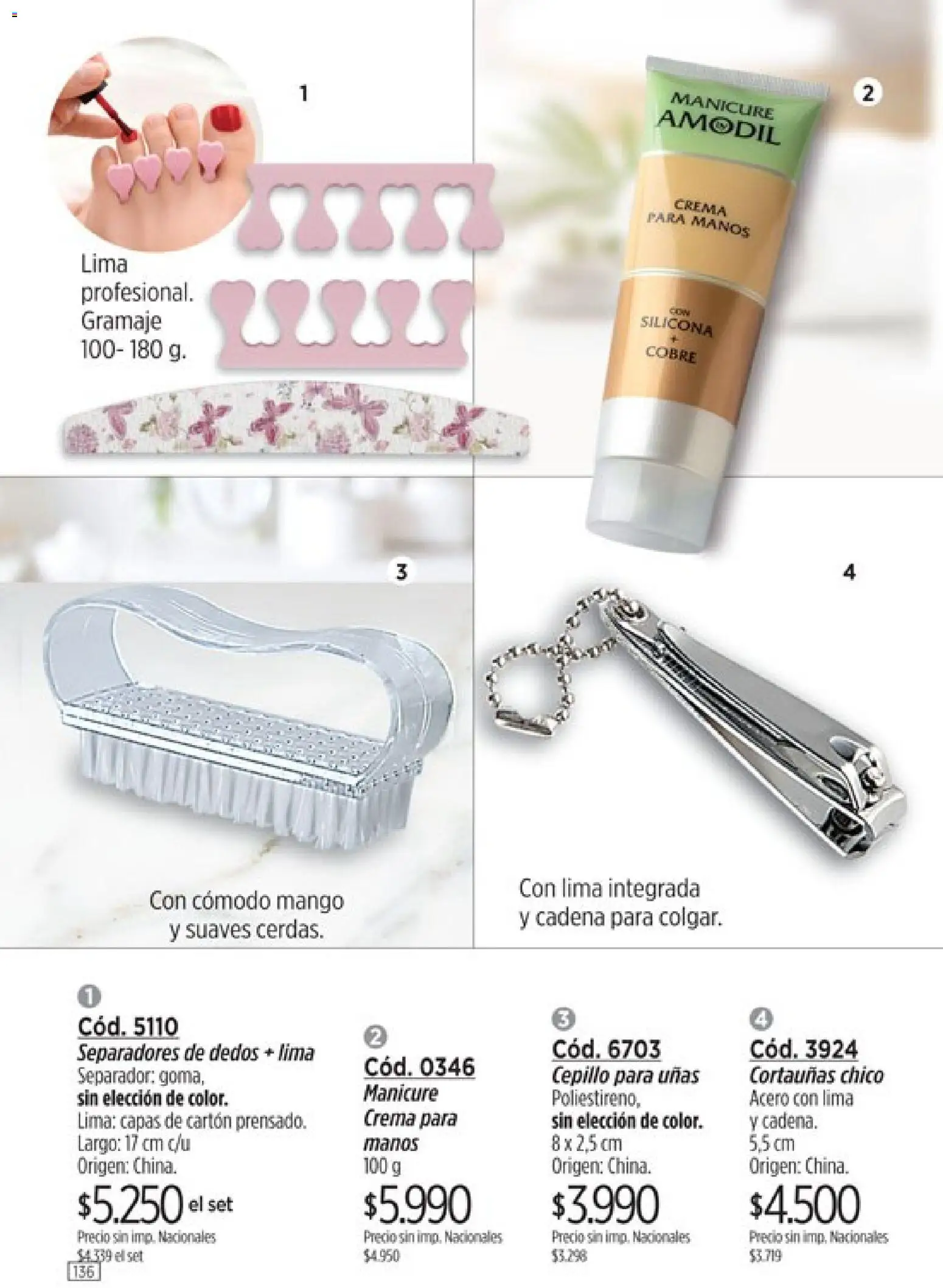 Amodil - Campaña 11 │ válido desde el 01.07.2026 | Página: 136 | Productos: Cepillo, Lima, Mango, Crema