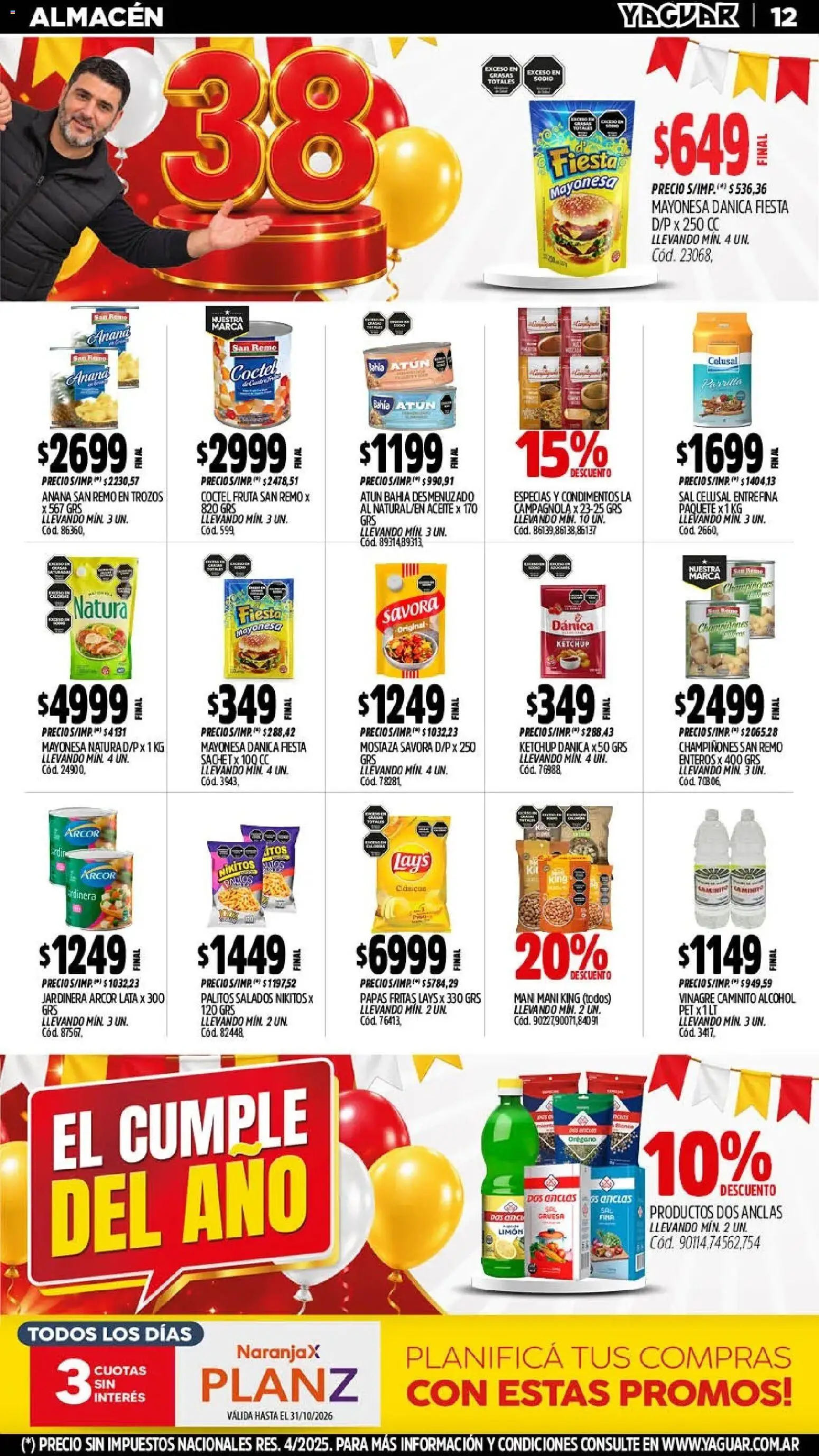 Yaguar - Oferta Semanal Mendoza │ válido desde el 12/10/2026 | Página: 14