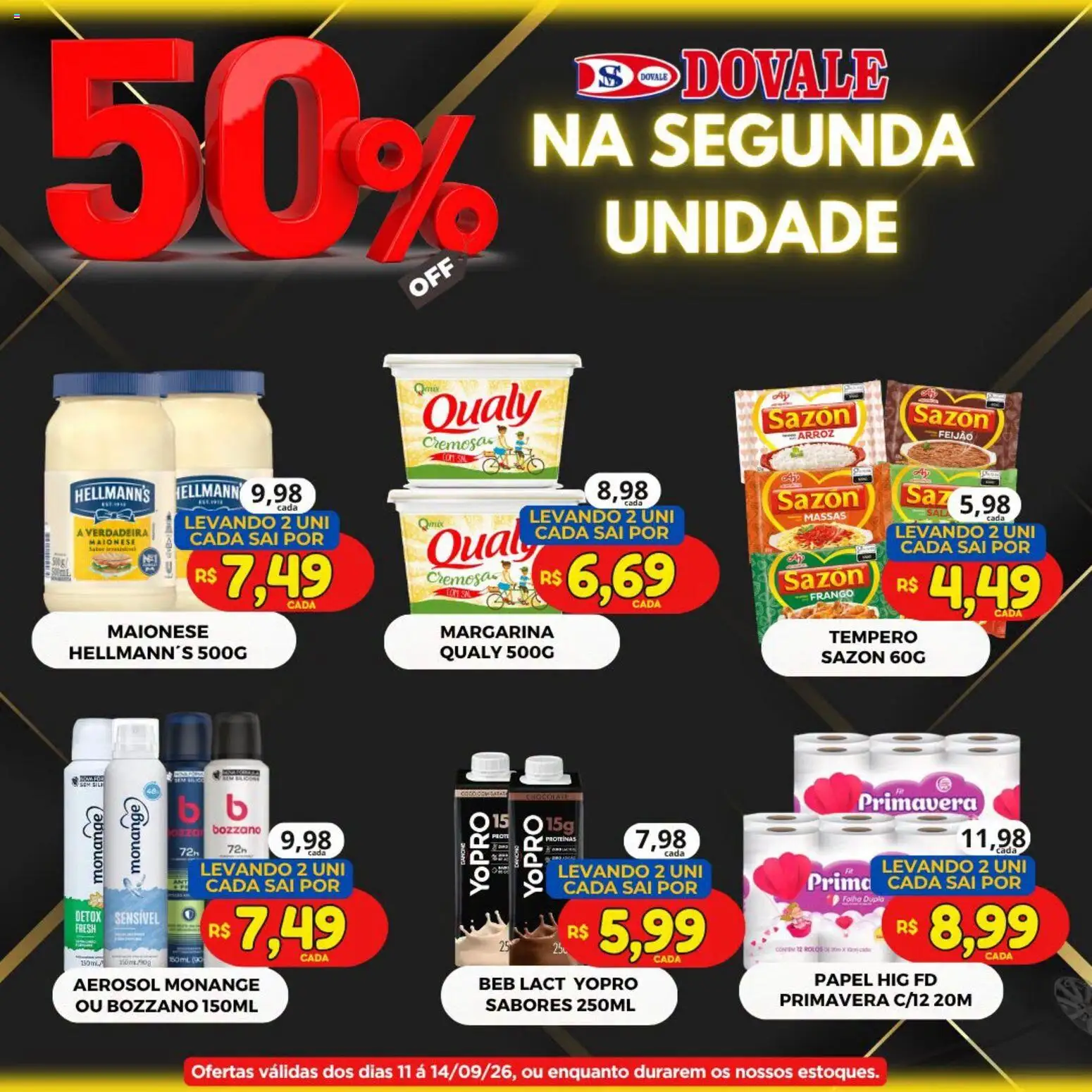 Dovale Folheto - válido de 11/09/2026 | Página: 1 | Produtos: Feijão, Frango, Maionese, Margarina