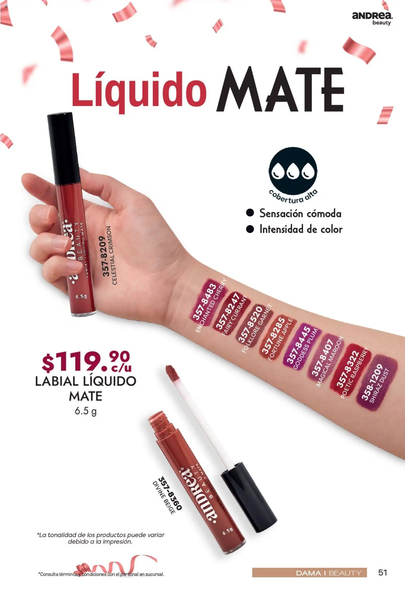 Nuevas ofertas de Andrea válidas en toda la República Mexicana desde el 12/07/2026. ¡Encuentra las mejores ofertas en Andrea catálogo Fiestas y Celebraciones! | Página: 51 | Productos: Mate