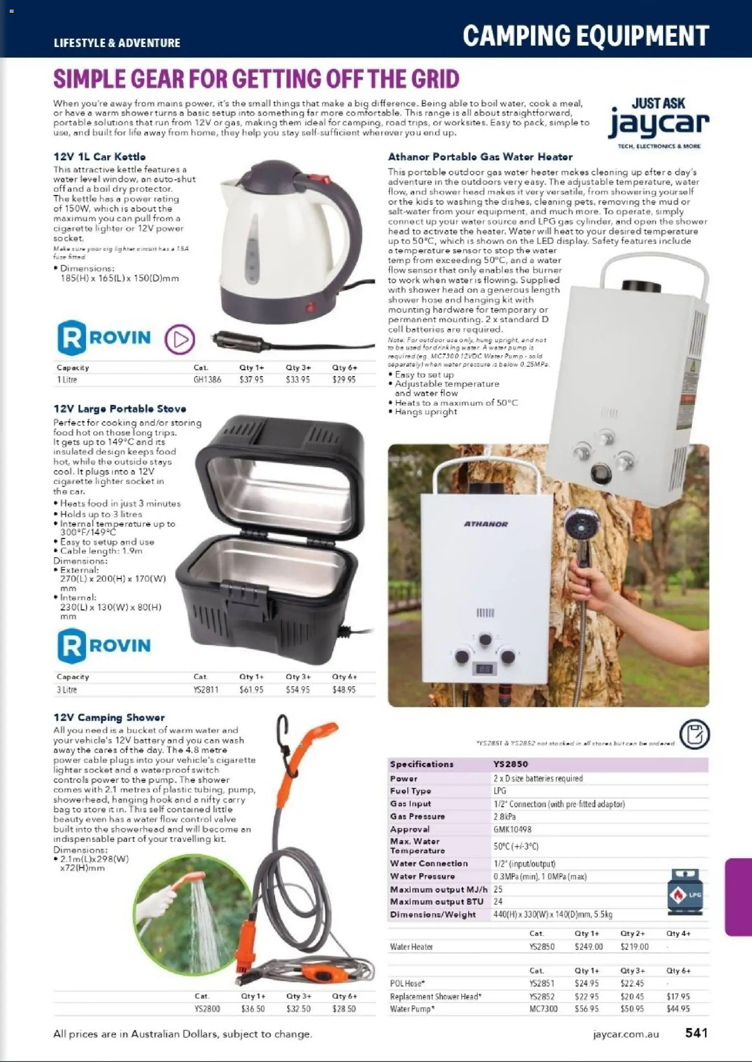 Jaycar catalogue - valid from 31/08/2026 | Page: 538 | Products: Food, Water, Batteries, Cable