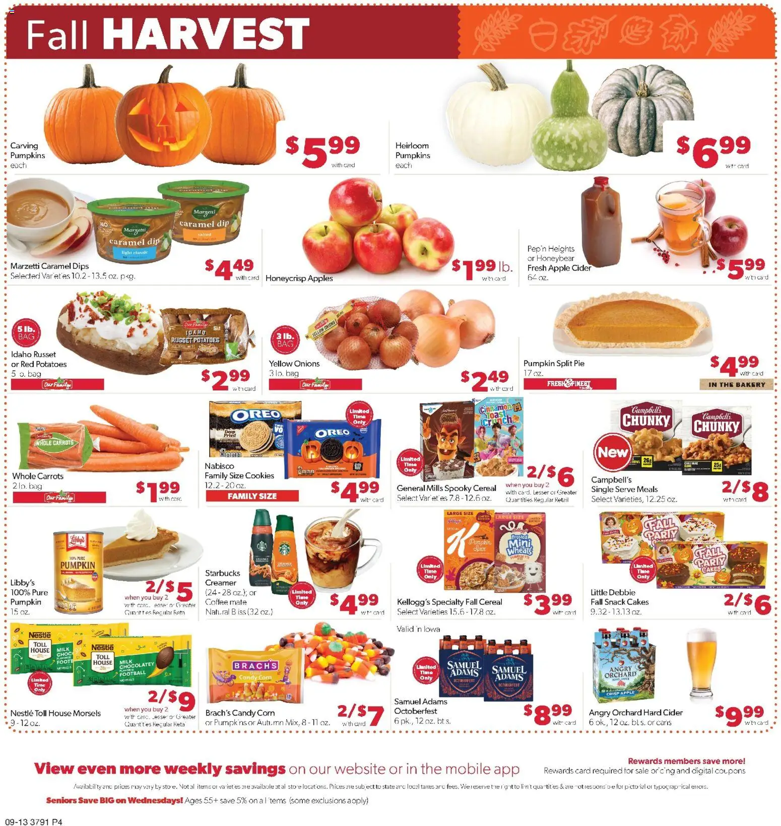 Family Fare Weekly Ad - IA - valid from 09/13/2026 | Page: 4 | Products: Bakery, Corn, Oreo, Pumpkin