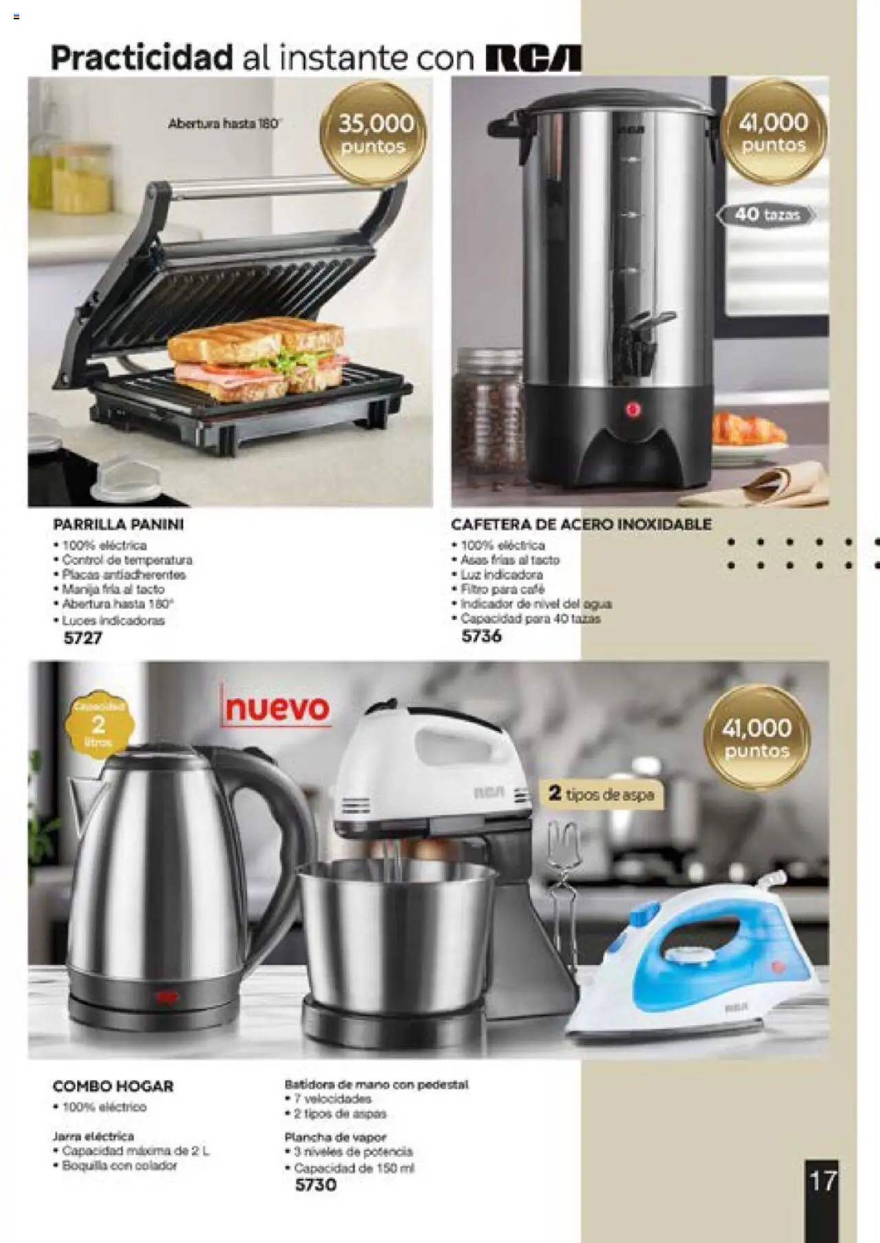 Nuevas ofertas de Fuller válidas en toda la República Mexicana desde el 13.06.2025. ¡Encuentra las mejores ofertas en Fuller catálogo Puntos! | Página: 17 | Productos: Café, Parrilla, Plancha, Batidora