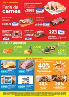 Vista previa Vea - Volante Fin semana Cuyo válido desde el 11/09/2026 | Página: 2 | Productos: Jamón cocido, Agua, Espinaca, Piña