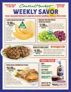 Preview of Central Market weekly ads valid from 07/29/2026