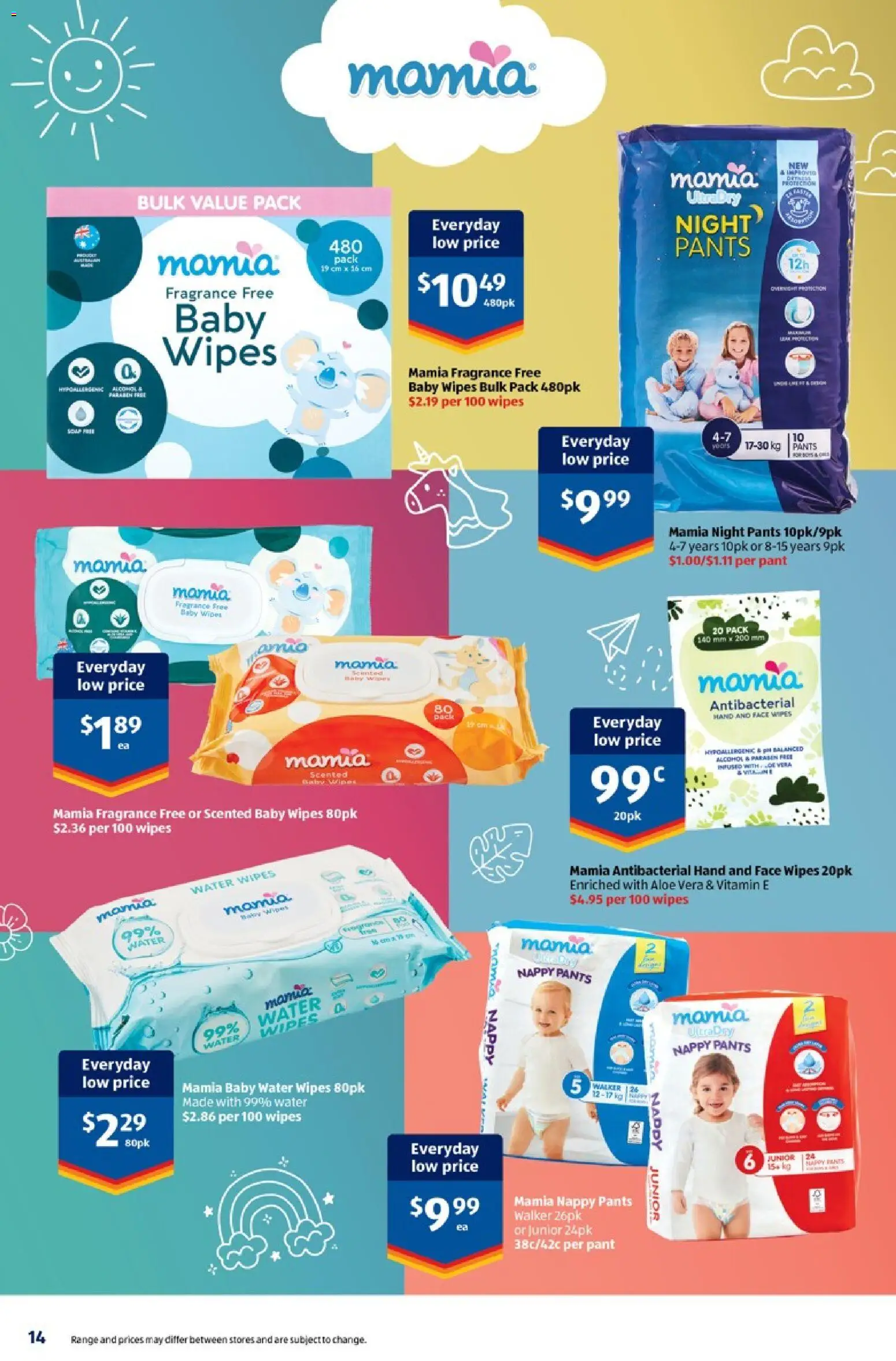Aldi catalogue - valid from 19/08/2026 | Page: 14 | Products: Fragrance, Baby water, Water, Face wipes