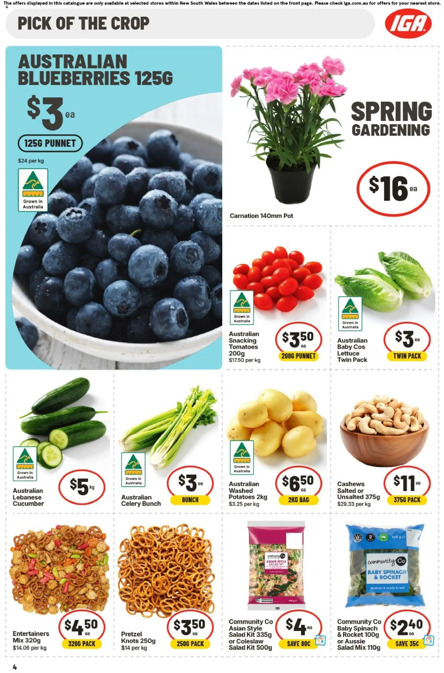 IGA catalogue - valid from 02/09/2026 | Page: 5 | Products: Lettuce, Salad mix, Potatoes, Baby spinach