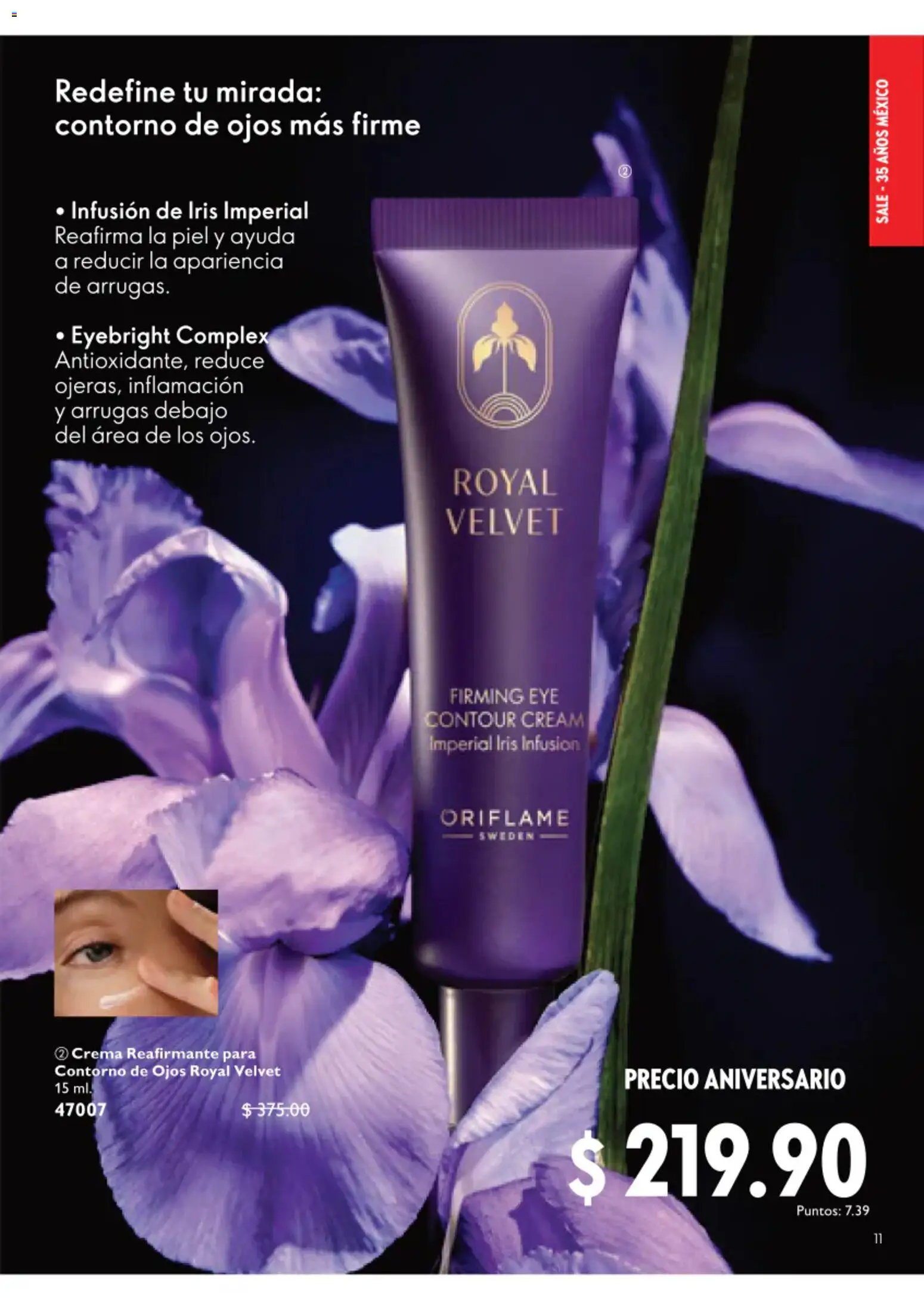 Nuevas ofertas de Oriflame válidas en toda la República Mexicana desde el 01/08/2026. ¡Encuentra las mejores ofertas en Oriflame campaña 11 2026! | Página: 11 | Productos: Contorno de ojos, Crema, Contorno
