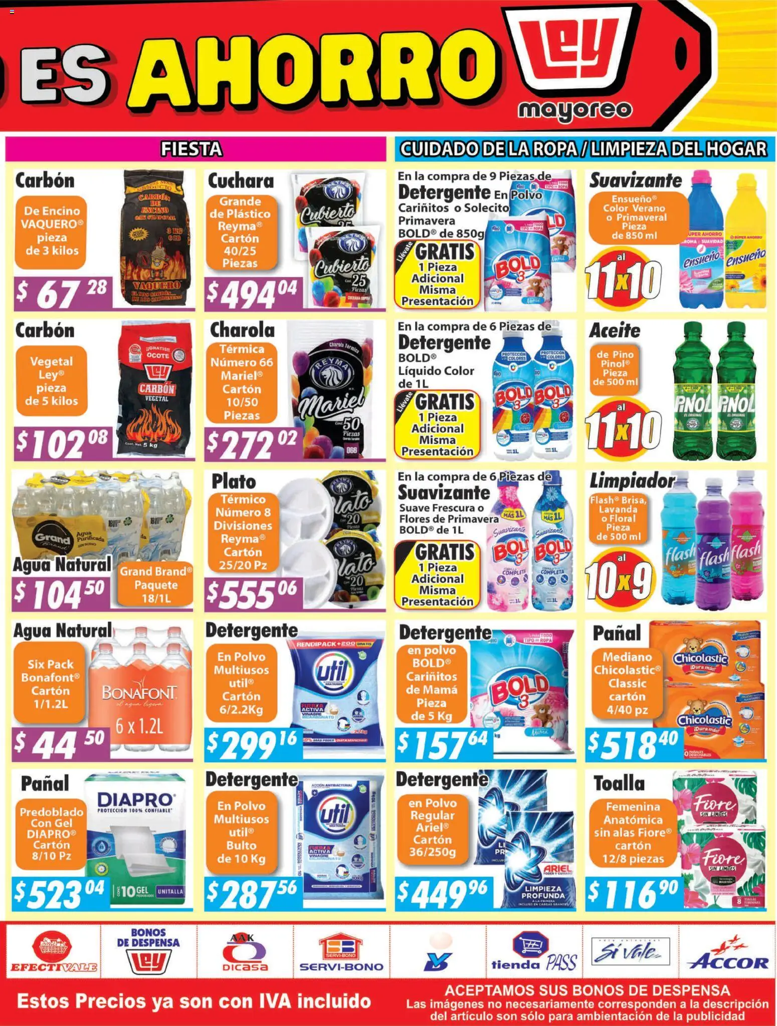 Nuevas ofertas de Casa Ley válidas en toda la República Mexicana desde el 25.05.2026. ¡Encuentra las mejores ofertas en Casa Ley folleto Sinaloa! | Página: 4 | Productos: Limpiador, Toalla, Ropa, Despensa