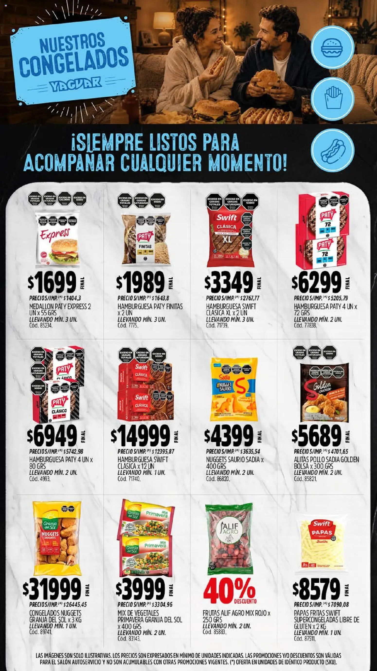 Yaguar - Oferta Semanal Jujuy │ válido desde el 14/09/2026 | Página: 10 | Productos: Bolsa, Pollo, Hamburguesa, Papas fritas