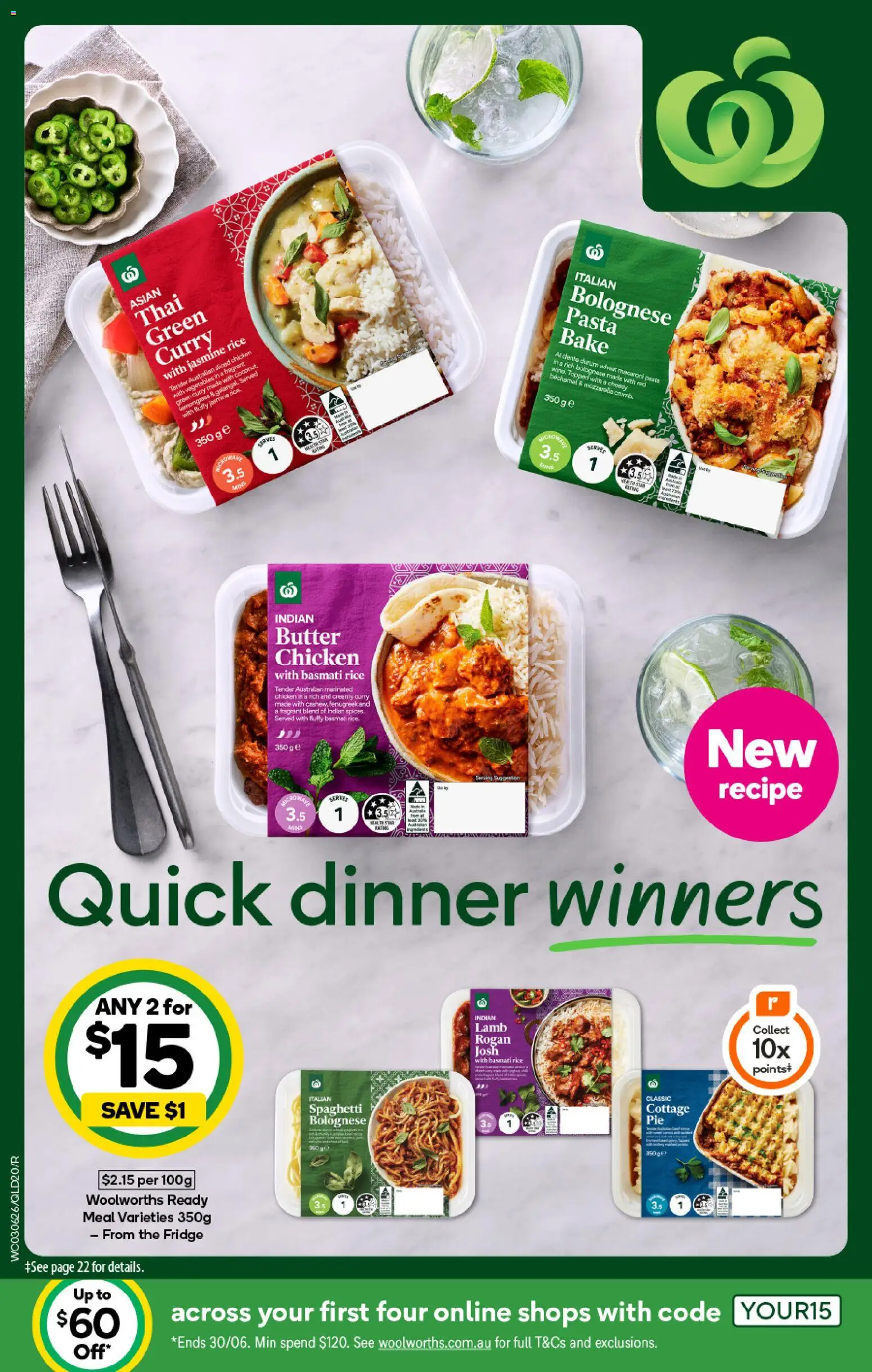 Woolworths catalogue - valid from 03.06.2026 | Page: 20 | Products: Pasta, Spices, Vegetables, Microwave