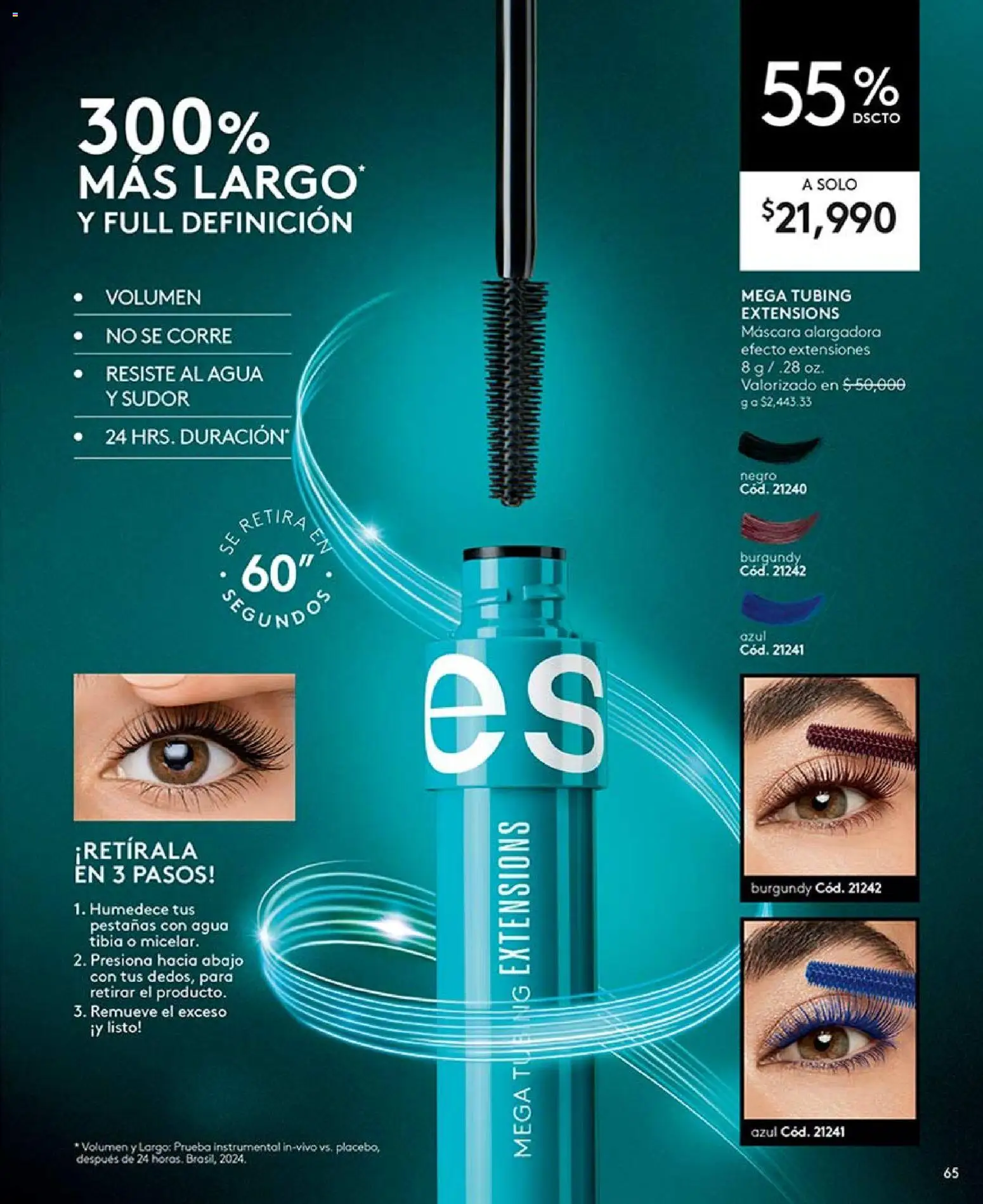Ésika revista - valida desde el 17/07/2026 | Página: 65 | Productos: Agua, Máscara