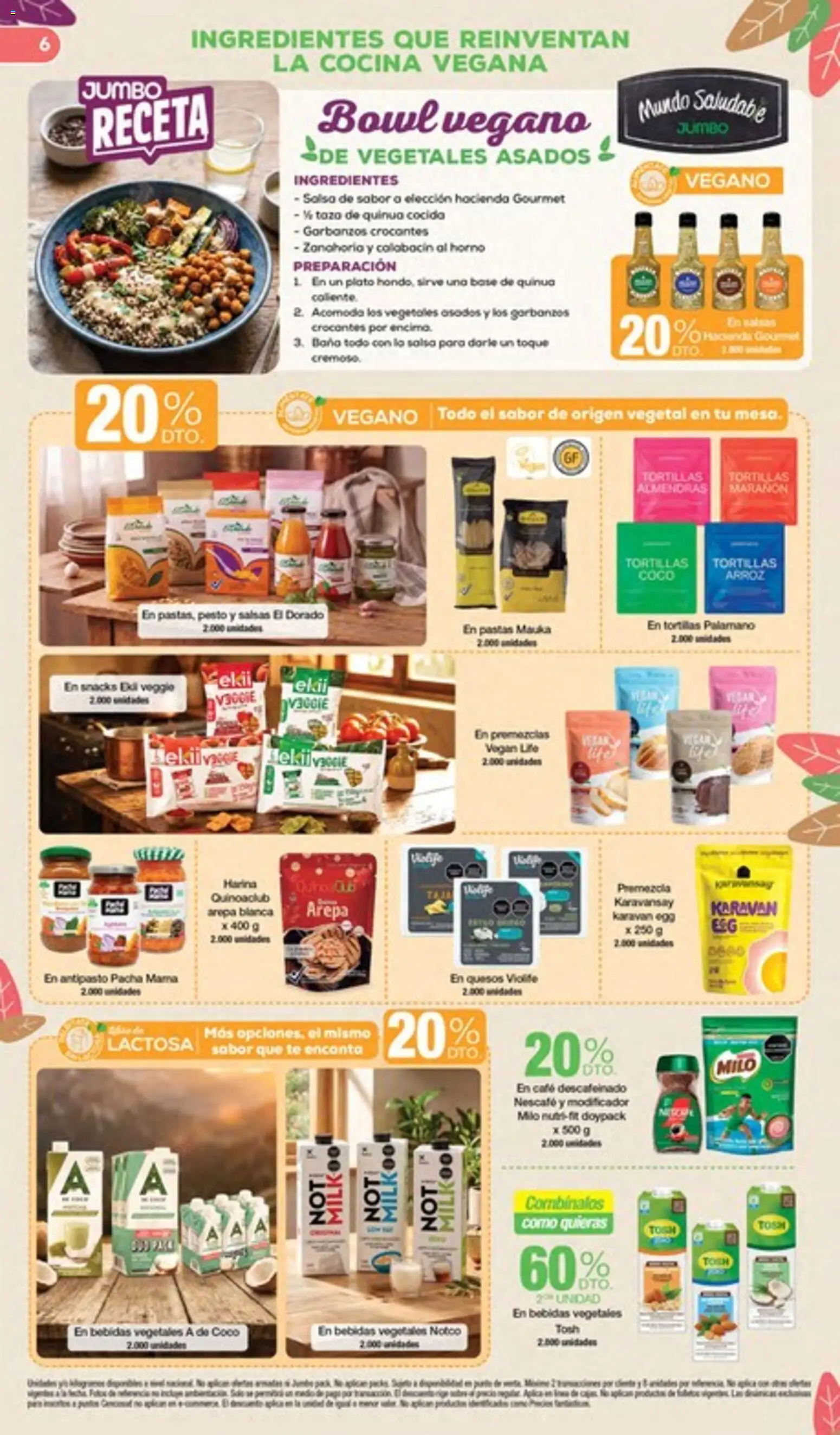 Jumbo revista - valida desde el 27/08/2026 | Página: 6 | Productos: Bebidas, Tortillas, Baño, Pesto