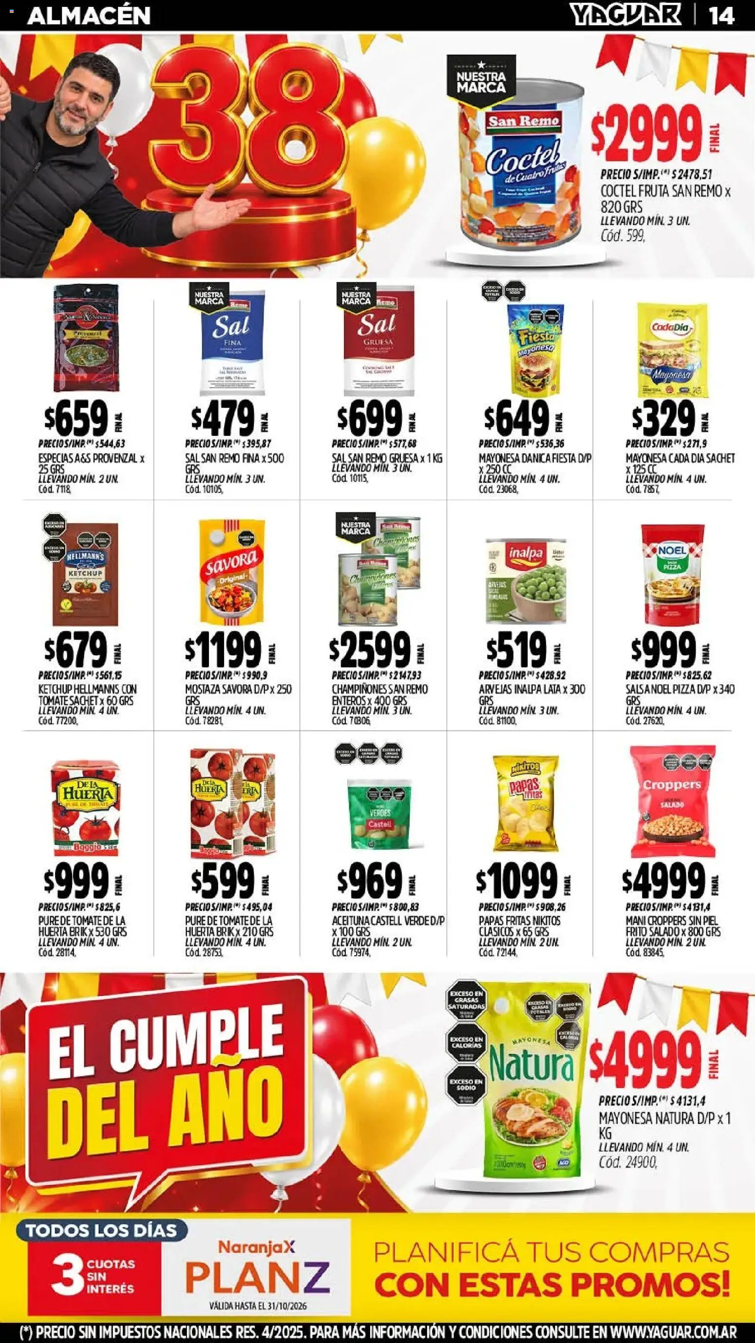 Yaguar - Oferta Semanal Córdoba │ válido desde el 26/10/2026 | Página: 15