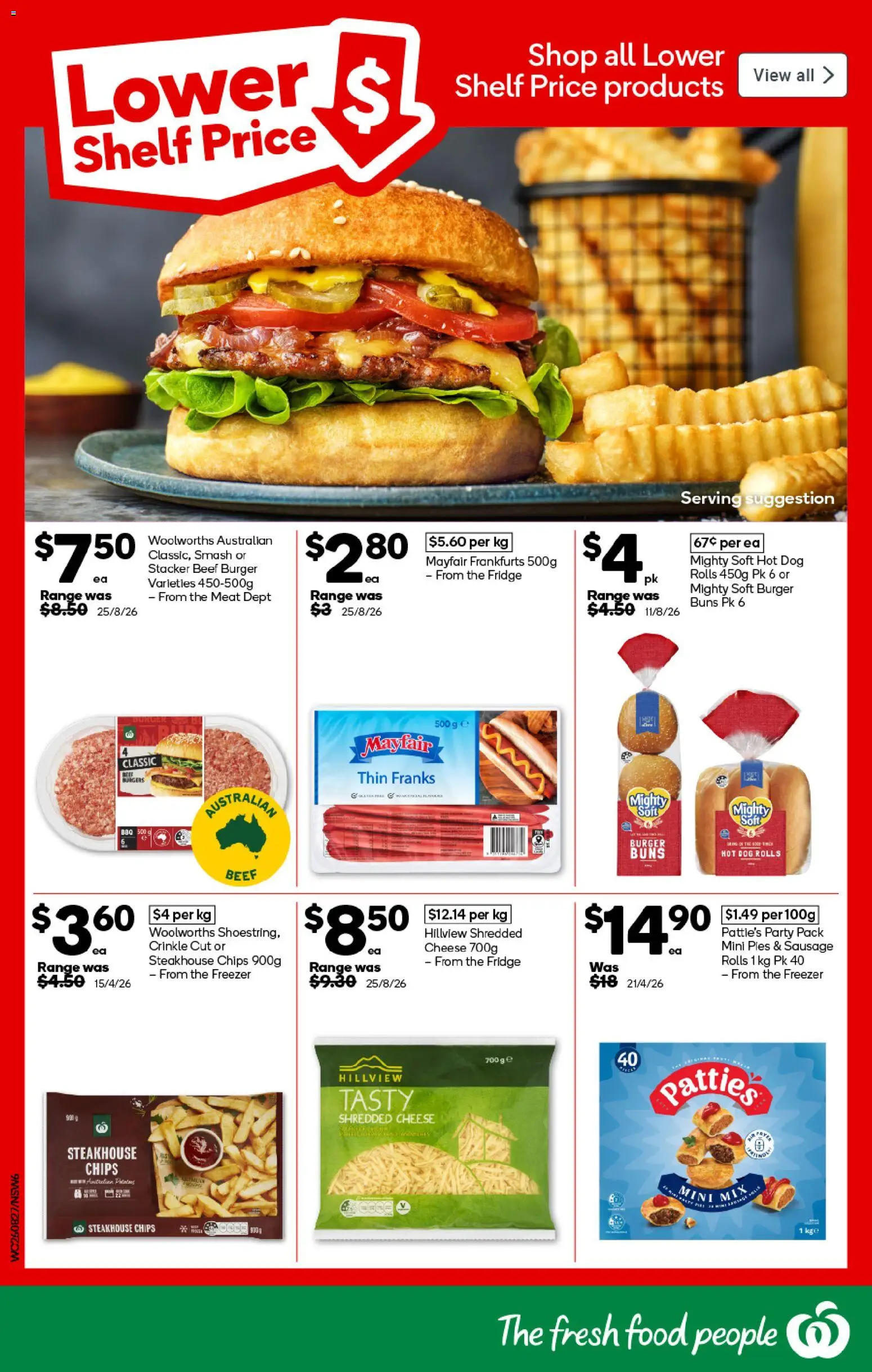 Woolworths catalogue - valid from 26/08/2026 | Page: 6 | Products: Shelf, Food, Pies, Freezer