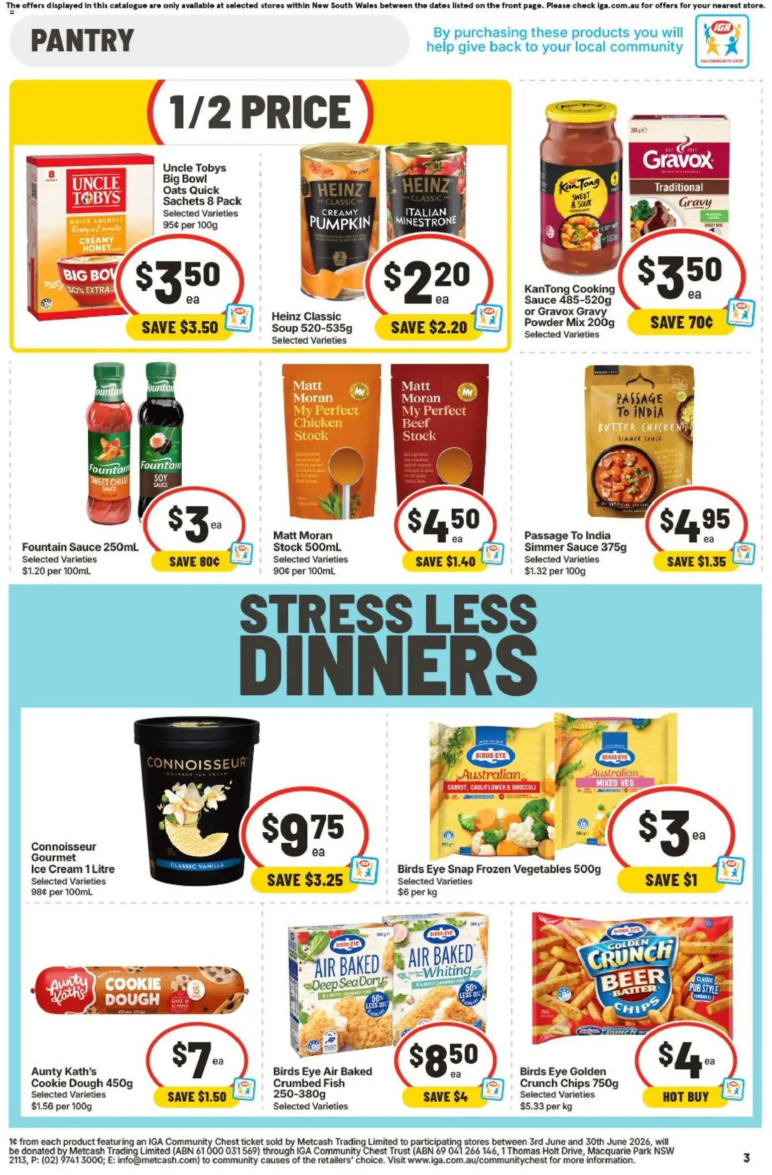 IGA catalogue - valid from 17.06.2026 | Page: 3 | Products: Chips, Cream, Chilli, Cauliflower