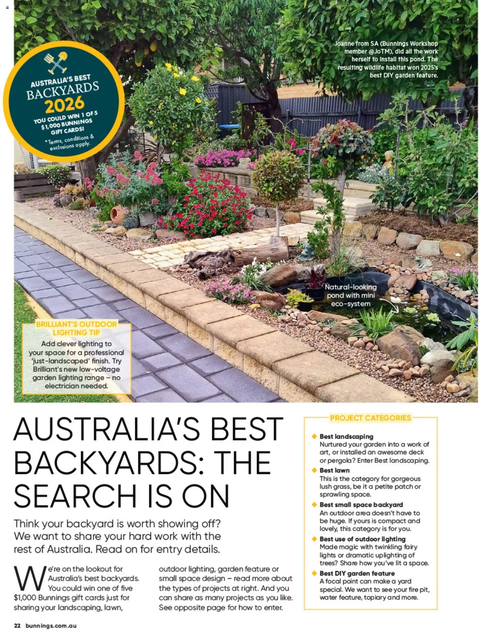 Bunnings Warehouse catalogue - valid from 01/10/2026 | Page: 22 | Products: Pond, Water, Lighting