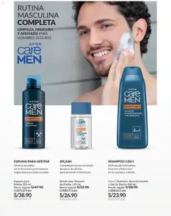 Vista previa de folleto Avon catálogo - Campaña 8 de la Avon válido desde 06.05.2026 | Página: 156 | Productos: Shampoo, Espuma de afeitar, Gel de ducha, Ducha