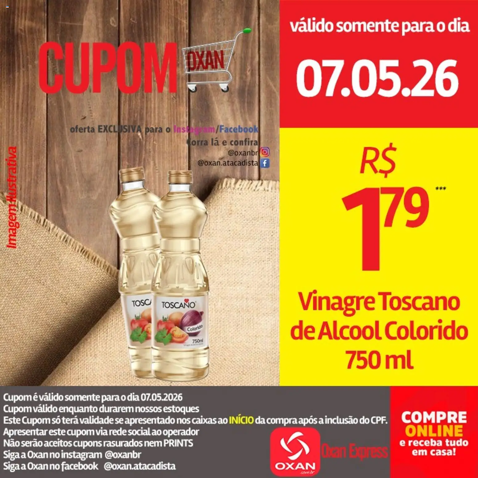 Oxan Atacadista Folheto - válido de 07.05.2026 | Página: 17 | Produtos: Vinagre