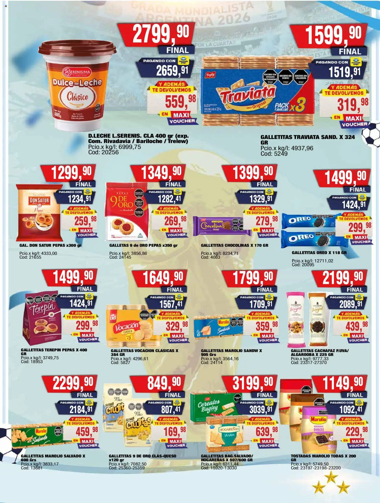 Maxiconsumo ofertas │ válido desde el 29/06/2026 | Página: 8 | Productos: Galletitas, Dulce de leche, Leche, Galletas
