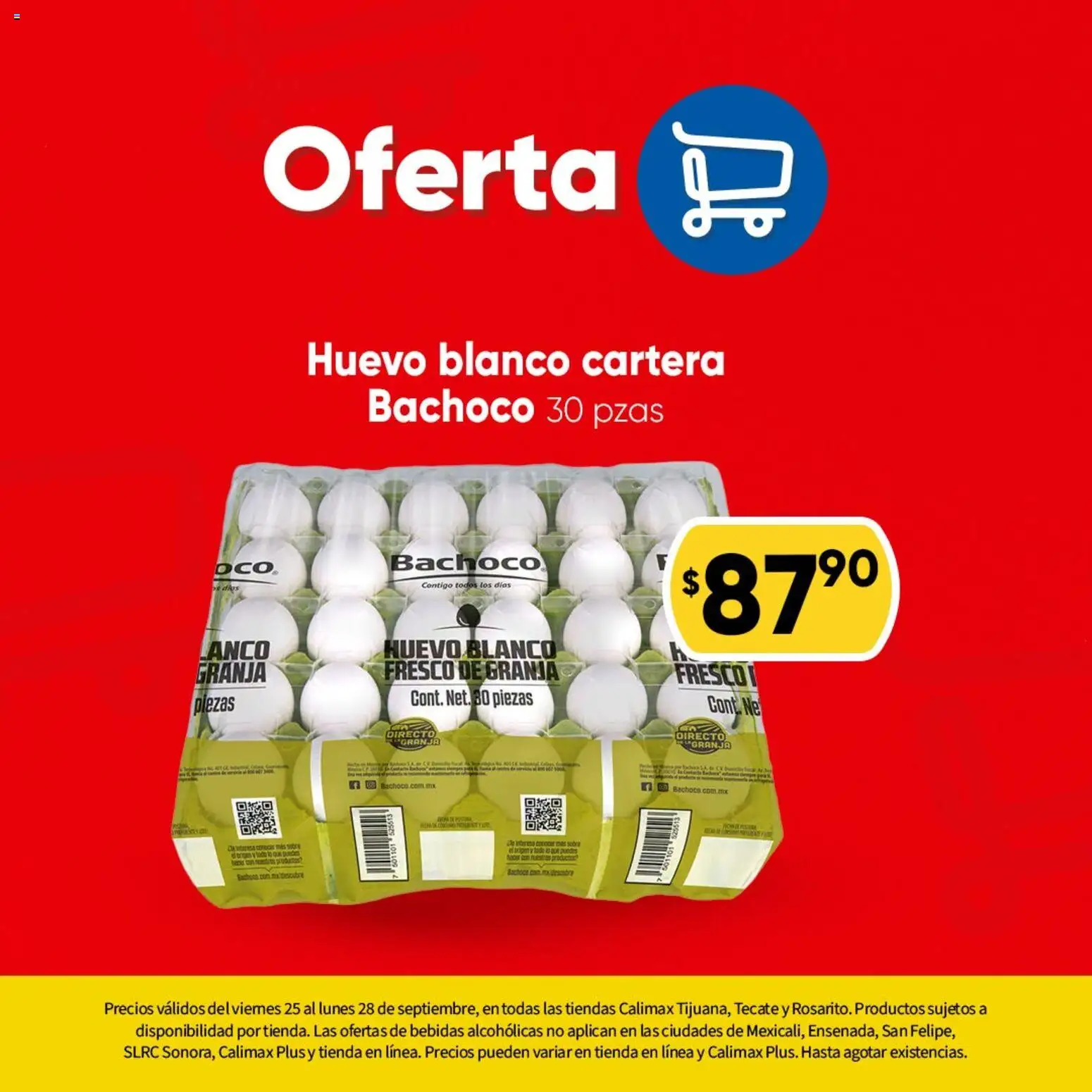 Nuevas ofertas de Calimax válidas en toda la República Mexicana desde el 25/09/2026. ¡Encuentra las mejores ofertas en Calimax folleto Oferta! | Página: 2 | Productos: Huevo, Bebidas