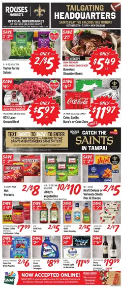Preview of Rouses weekly ads valid from 09/30/2026