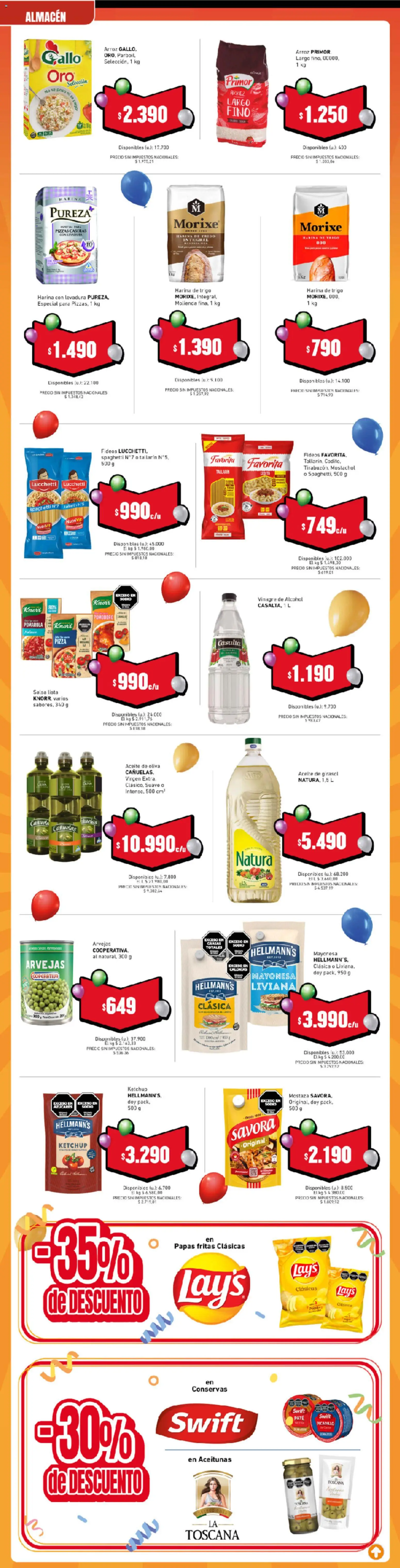 Cooperativa Obrera catálogo │ válido desde el 01/10/2026 | Página: 3 | Productos: Ketchup, Mostaza, Aceitunas, Arroz
